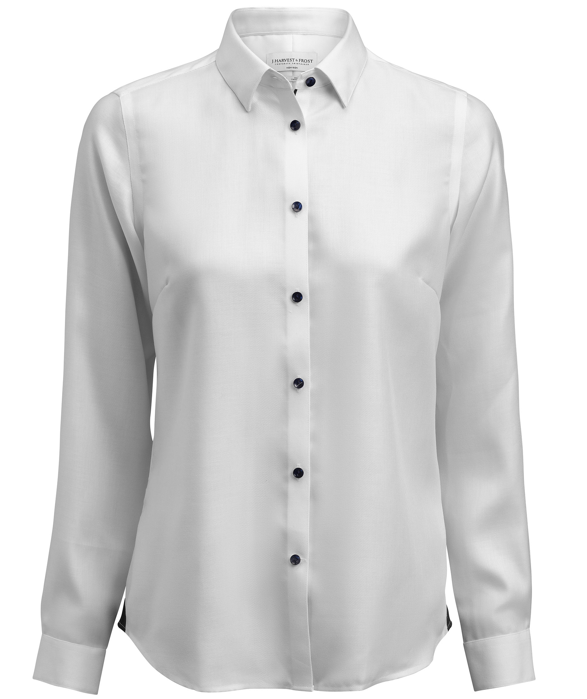 J. Harvest & Frost Red Bow dameskjorte, White