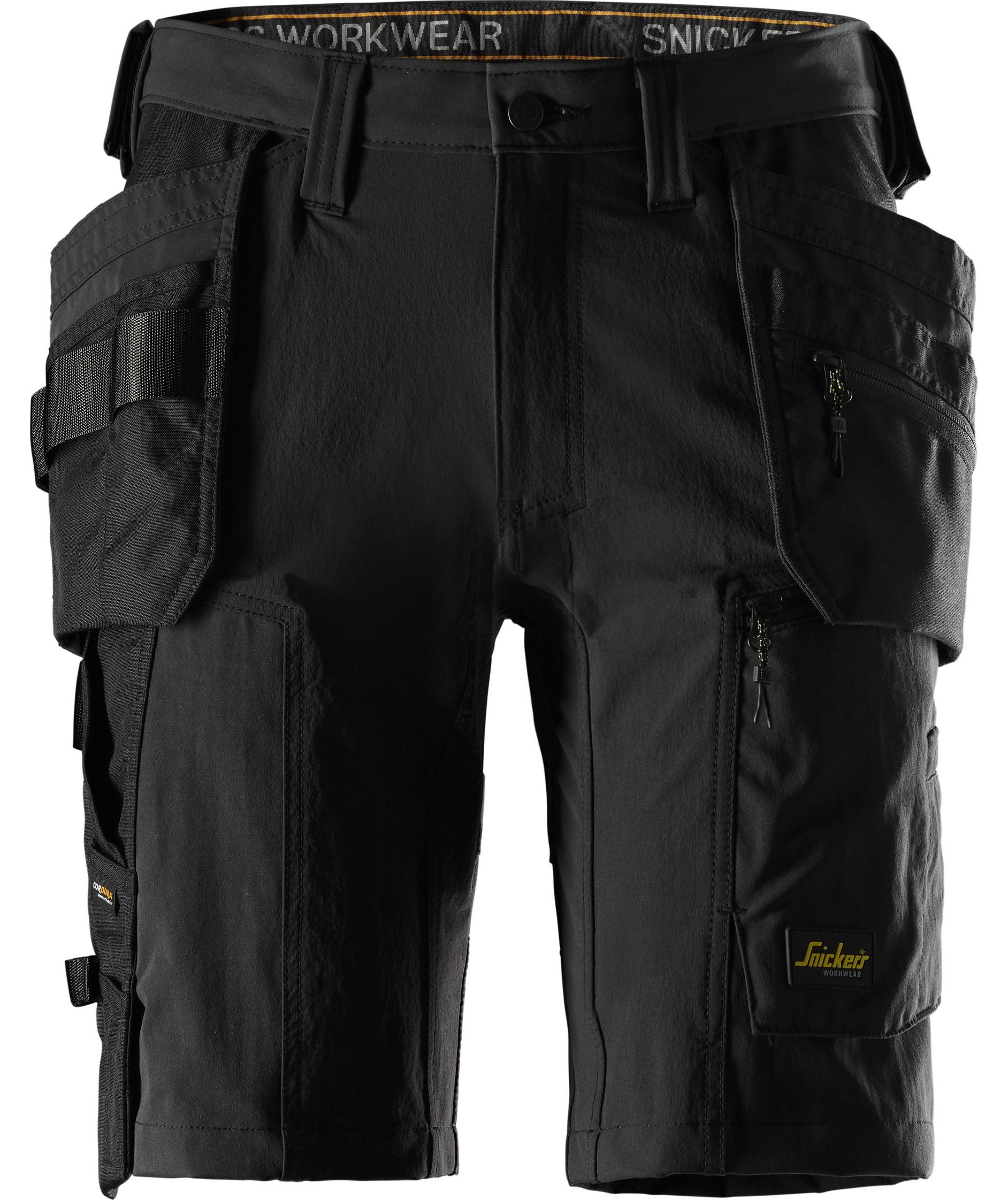 Snickers AllroundWork h&aring;ndv&aelig;rkershorts full stretch, Sort