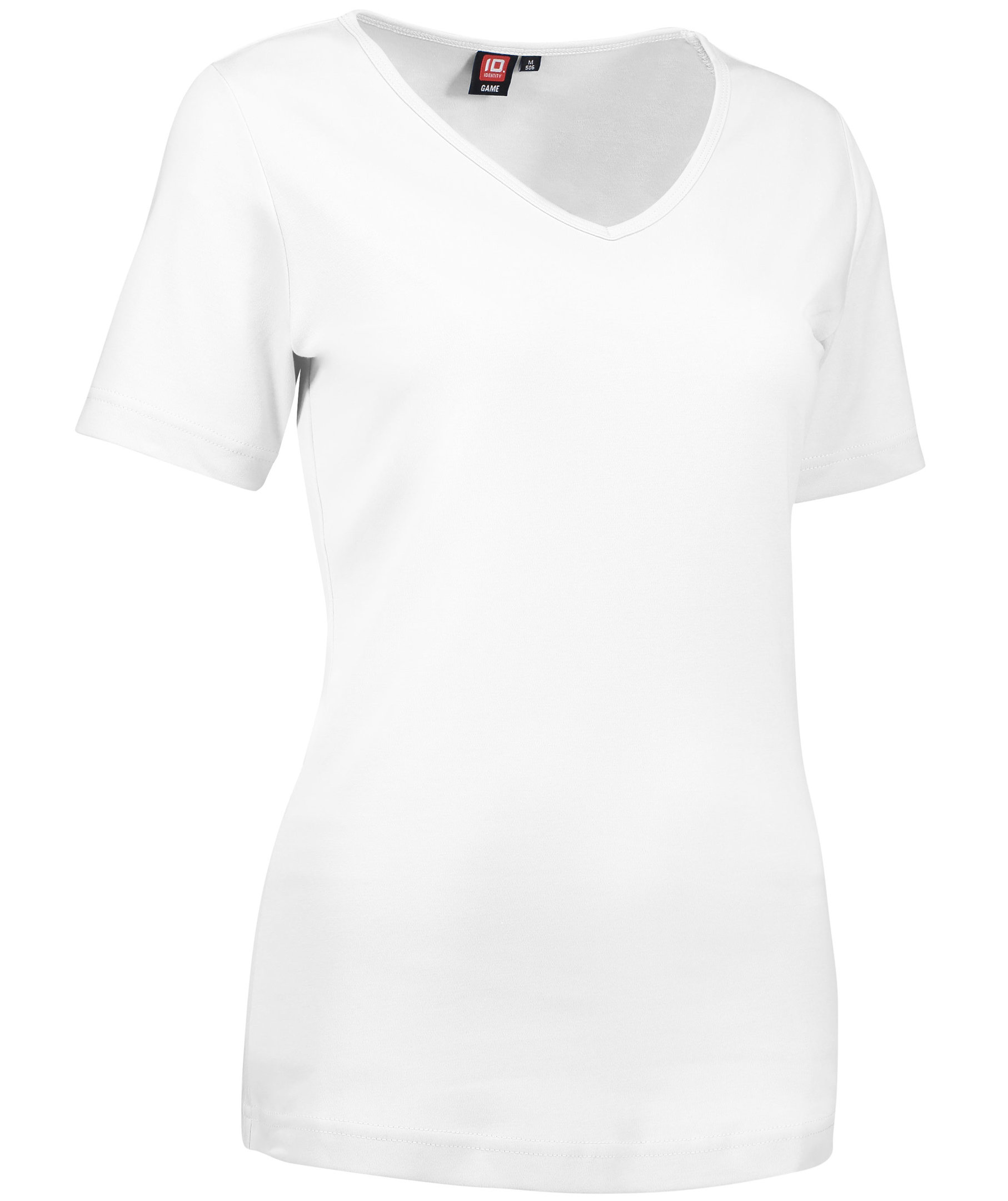 ID Interlock dame T-skjorte, Hvit, large image number 1
