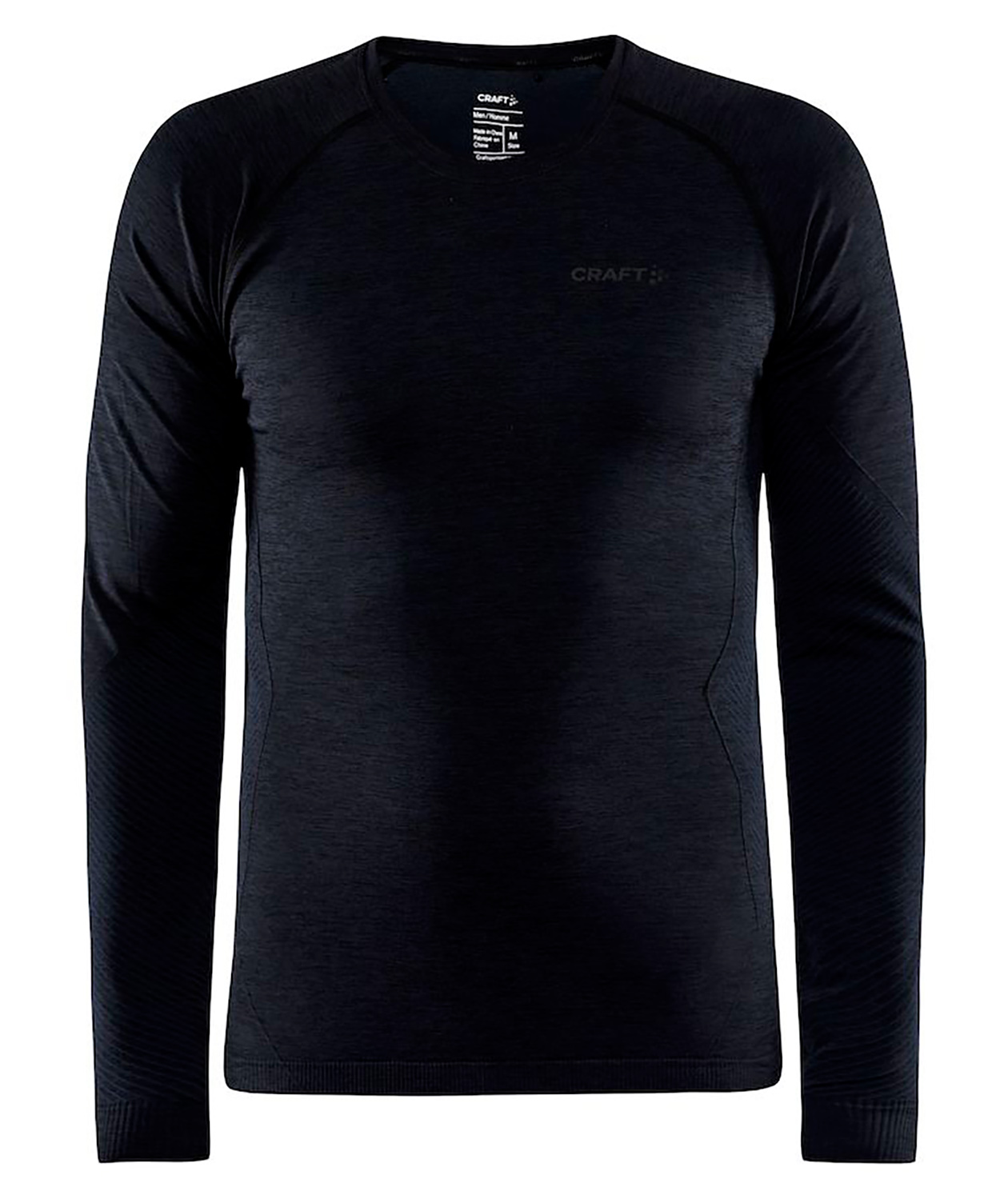 Craft Dry Active Comfort Lang&auml;rmliges T-Shirt, Schwarz