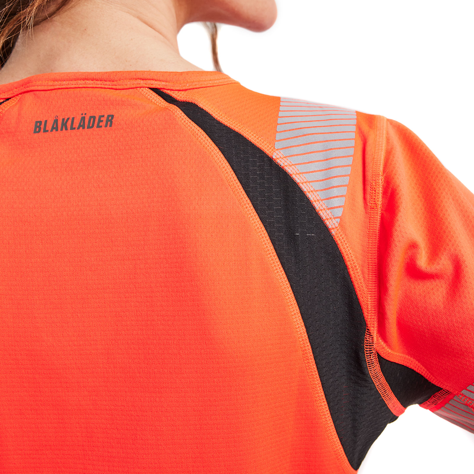 Bl&aring;kl&auml;der women's T-shirt, Hi-Vis red/black, large image number 5