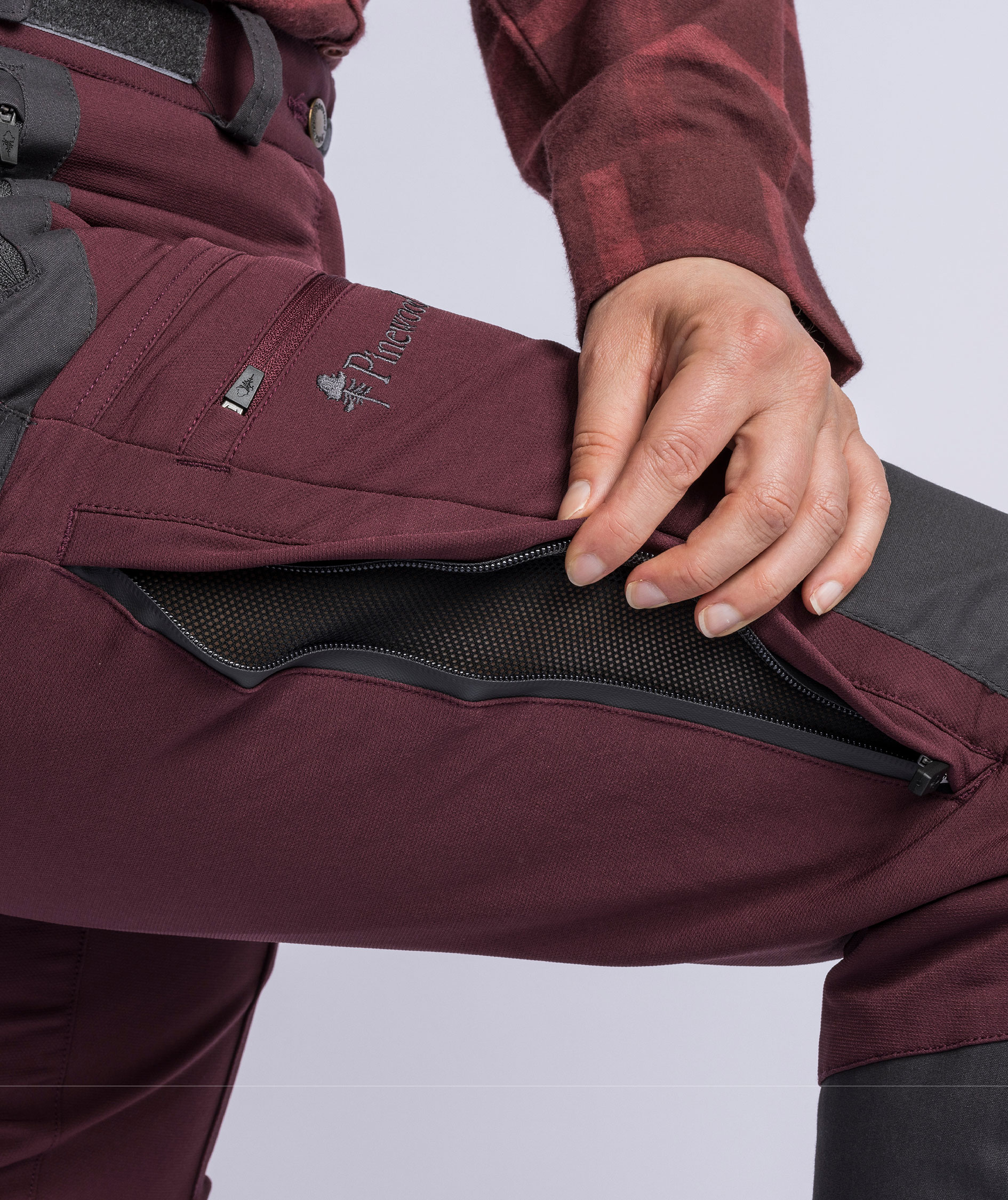 Pinewood&nbsp;Finnveden Hybrid Extreme damebukser, Earth Plum, large image number 5