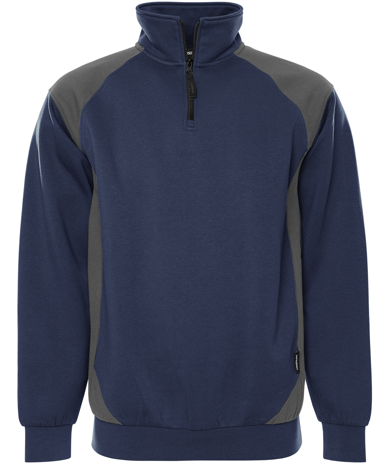 Fristads half zip sweatshirt 7048 GSM, Marine Blue/Grey, Marine Blue/Grey, swatch