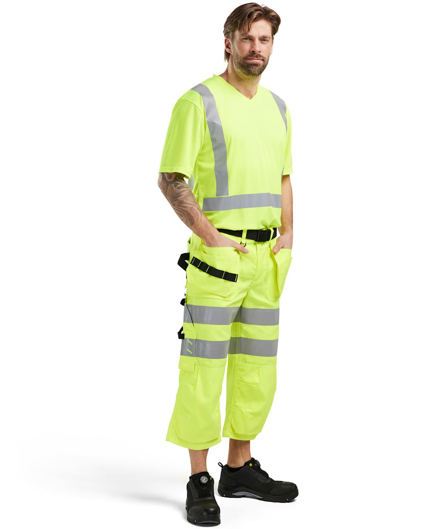 Bl&aring;kl&auml;der hantverkspiratbyxa, Varselorange