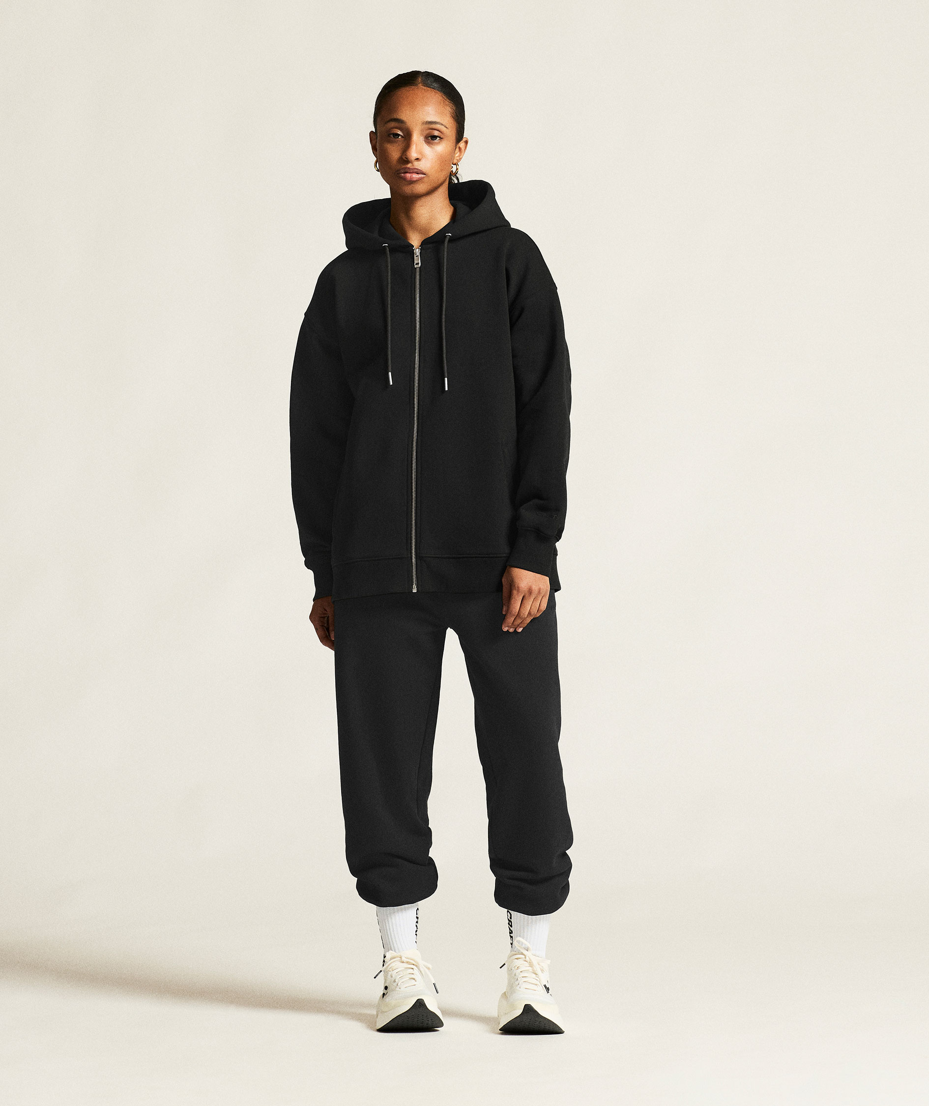 Craft Frequent hoodie med dragkedja dam, Black, large image number 7