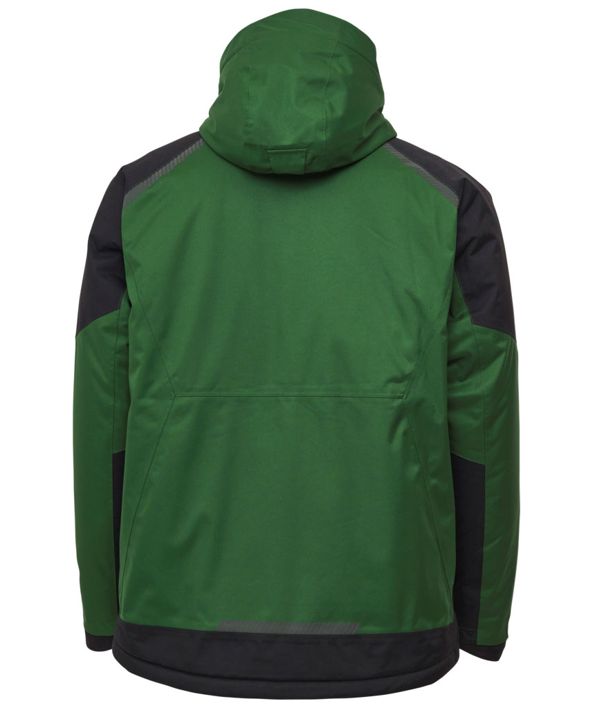 ELKA Working Xtreme vinterjacka full stretch, Gr&ouml;n/Svart, large image number 2