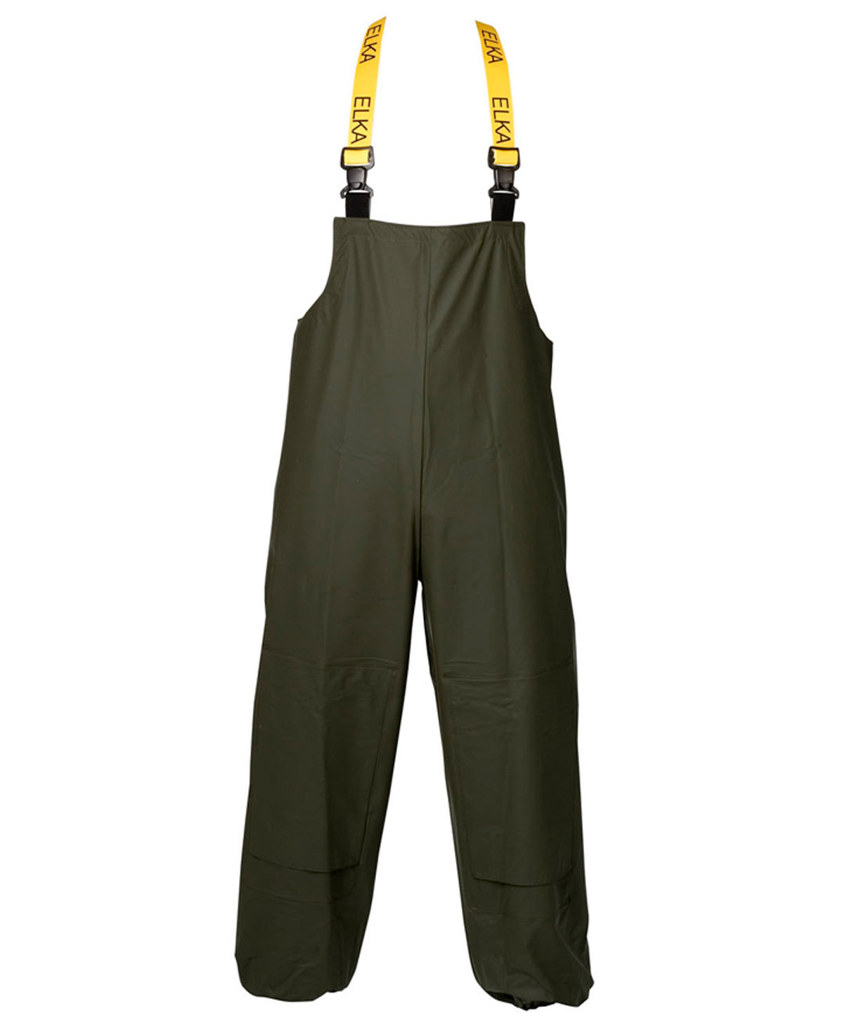 ELKA PVC Heavy regnh&auml;ngselbyxa, Olivgr&ouml;n