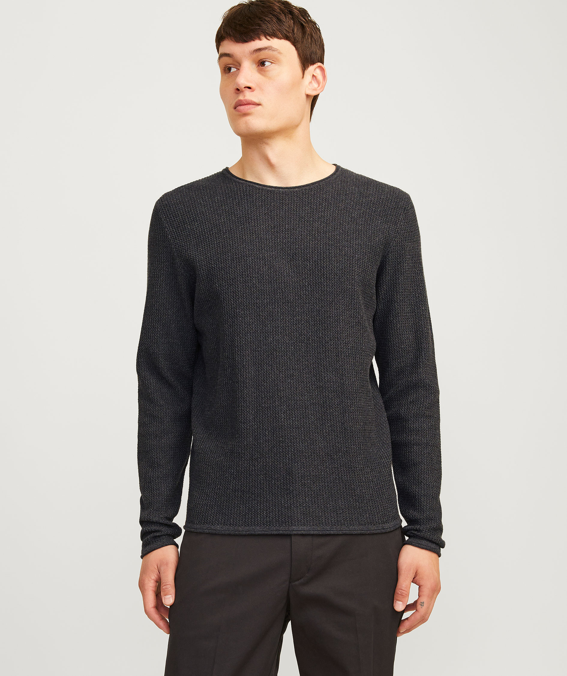 Jack & Jones JJECOOPER striktr&oslash;je, Dark Grey Melange, large image number 1