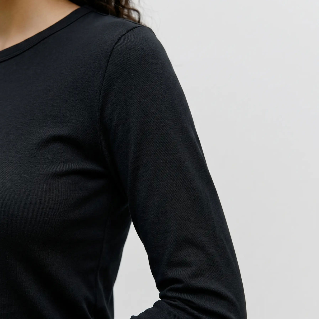 Vero Moda VMADA langermet T-skjorte, Black, large image number 3