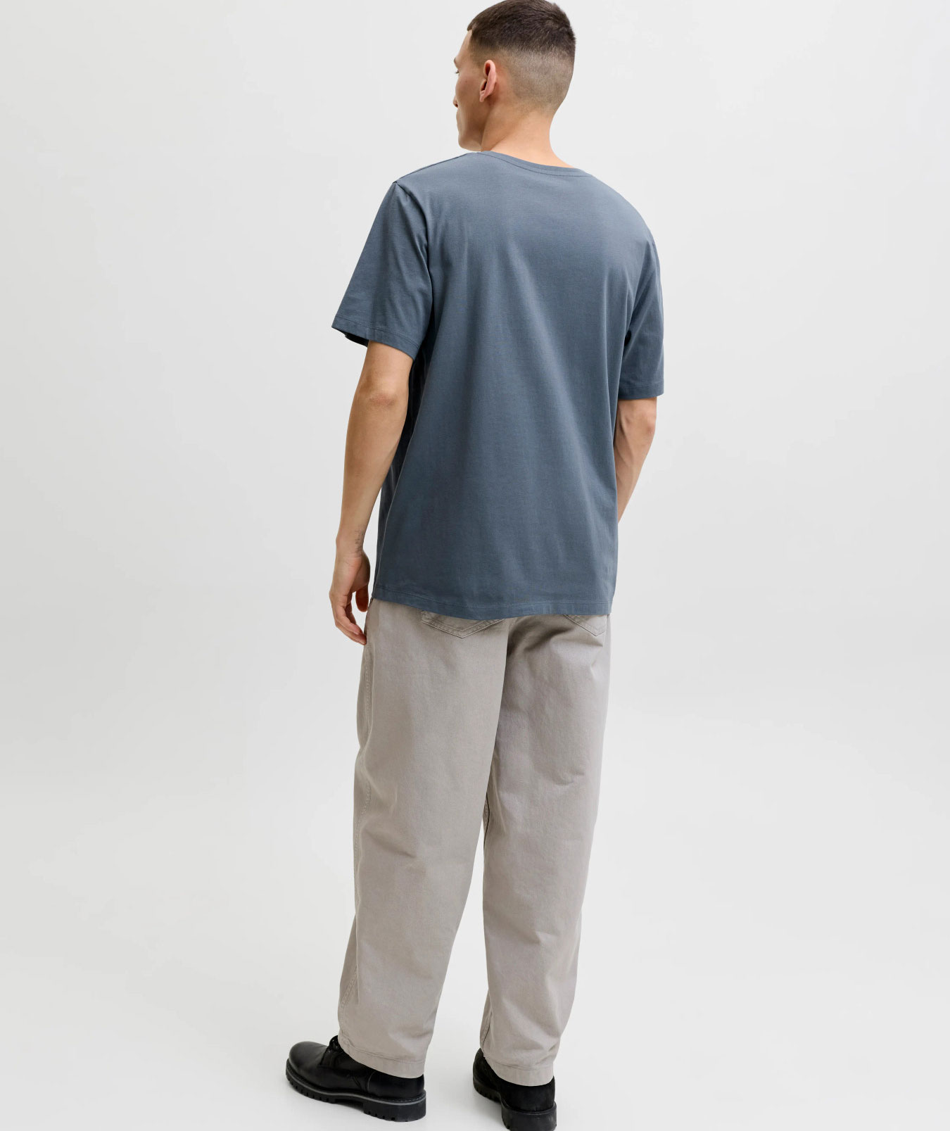 Jack & Jones JJELOGO T-skjorte, Turbulence, large image number 2
