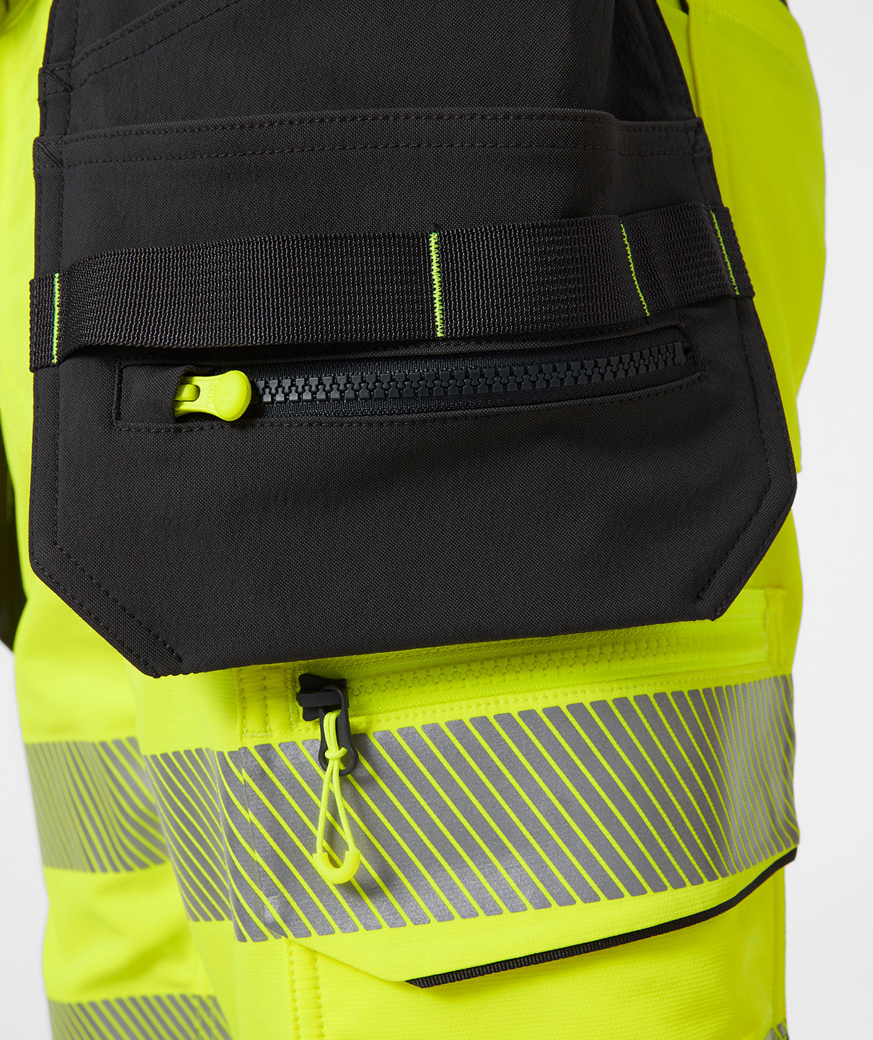 Helly Hansen ICU hantverksshorts full stretch, Varsel Gul/Ebony, large image number 5