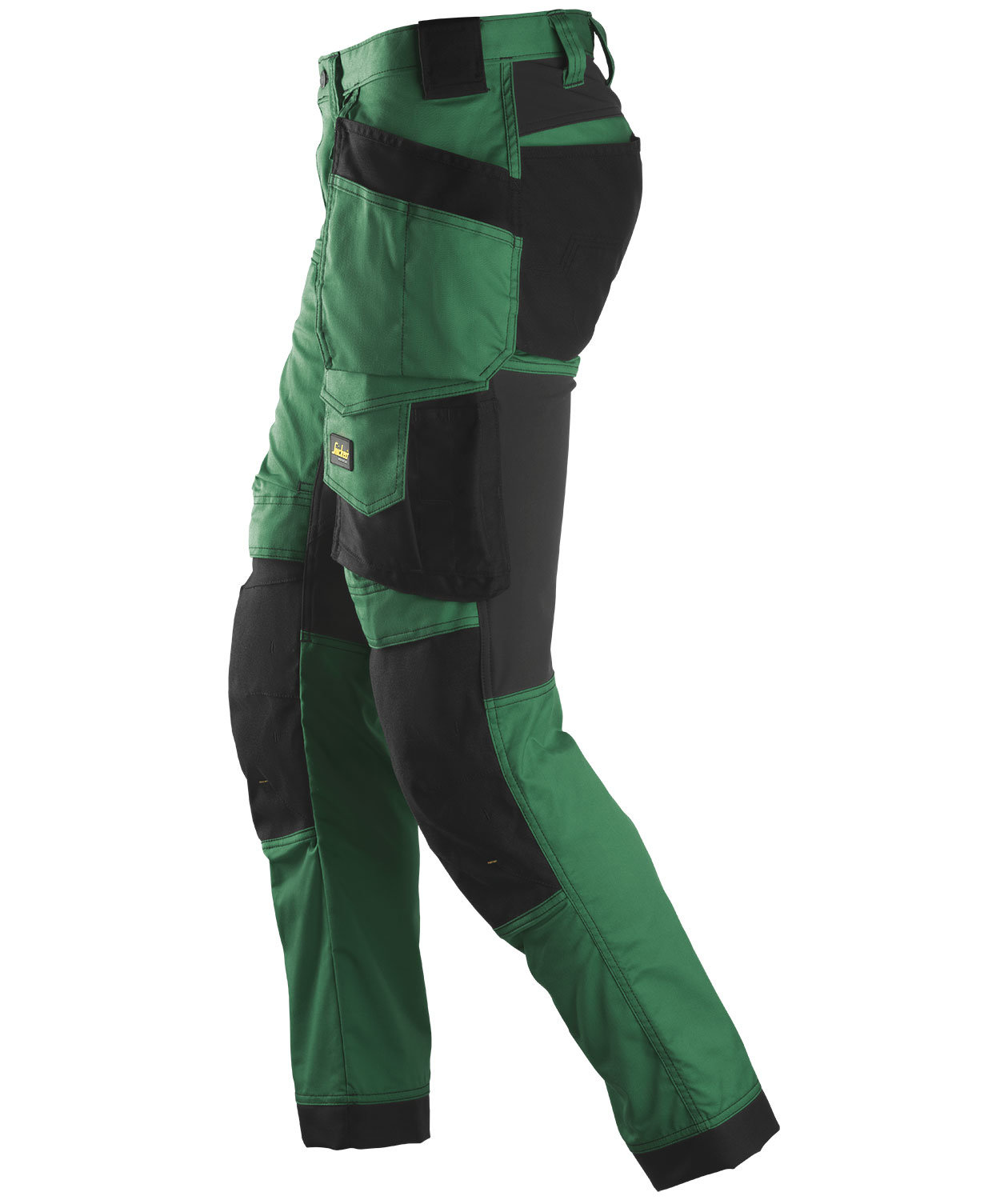 Snickers AllroundWork h&aring;ndverksbukse 6241, Skog gr&oslash;nn/svart, large image number 3