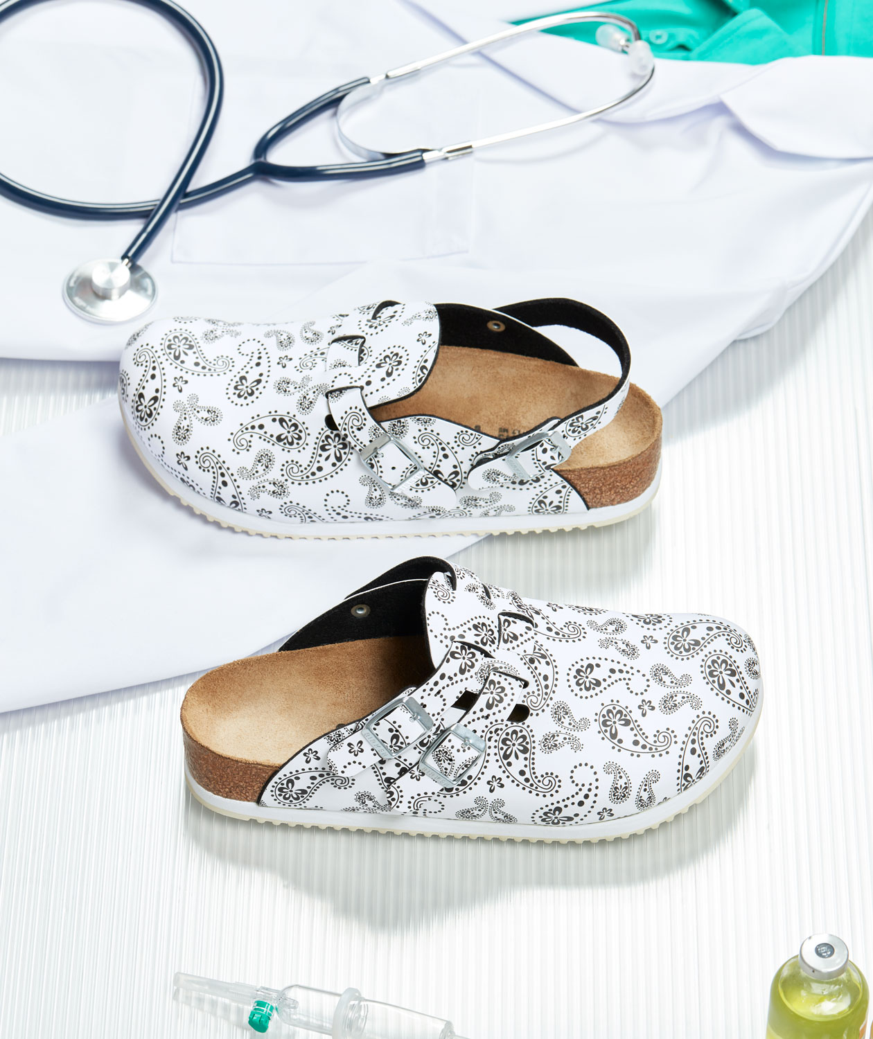 Birkenstock Kay Narrow Fit sandaler dam, Vit/Svart