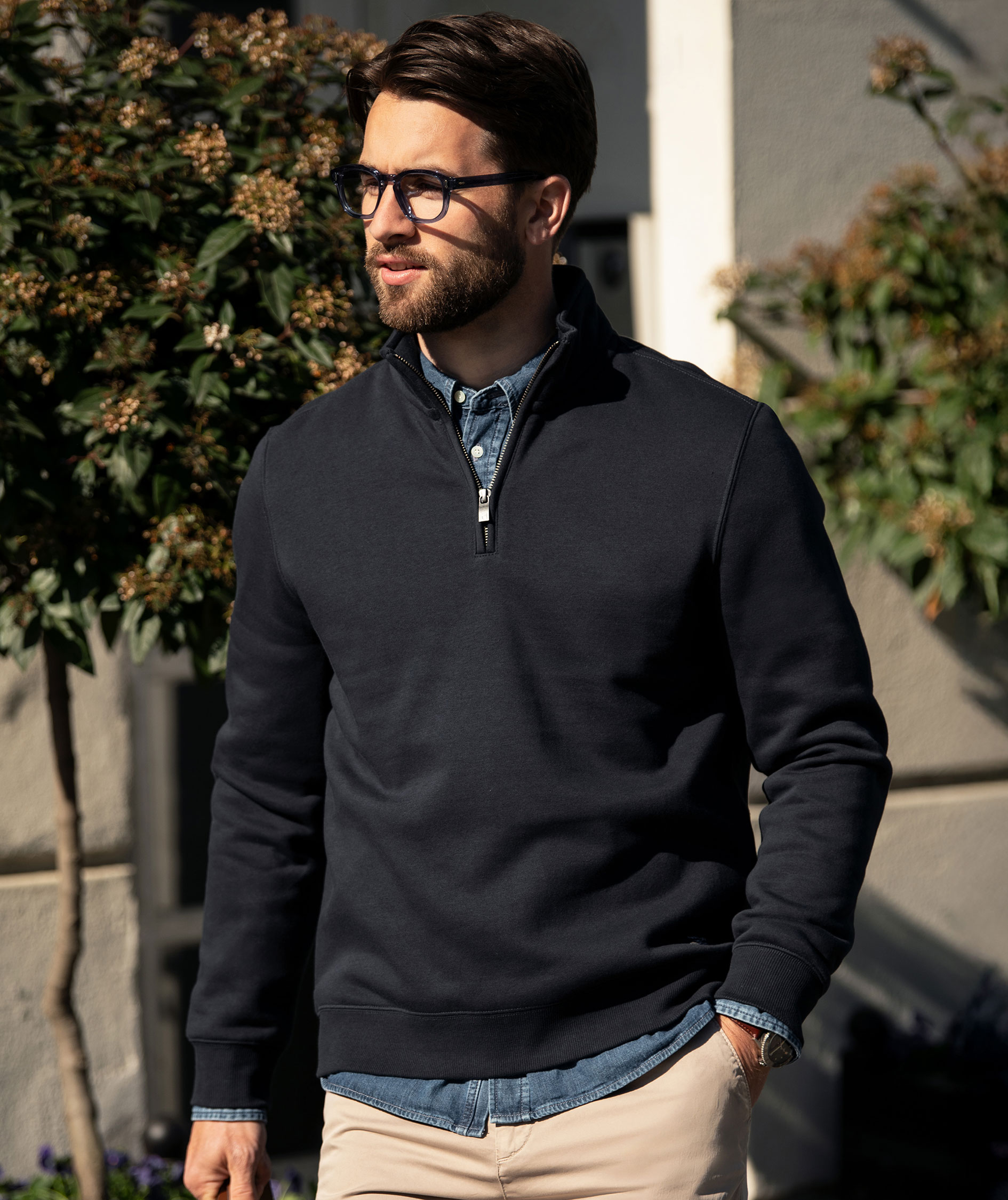 Nimbus Glendale half-zip sweatshirt, Navy