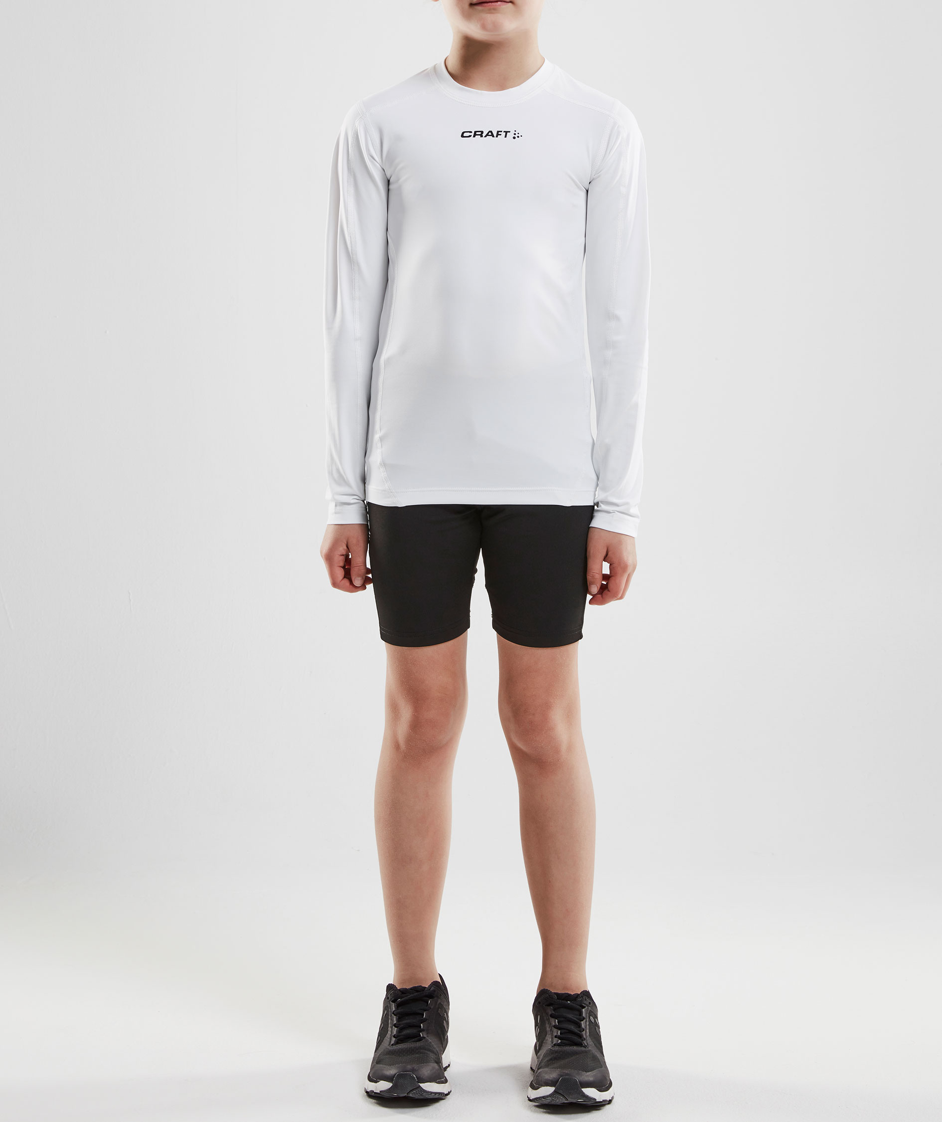 Craft Pro Control Compression lang&aelig;rmet T-shirt til b&oslash;rn, White , large image number 3