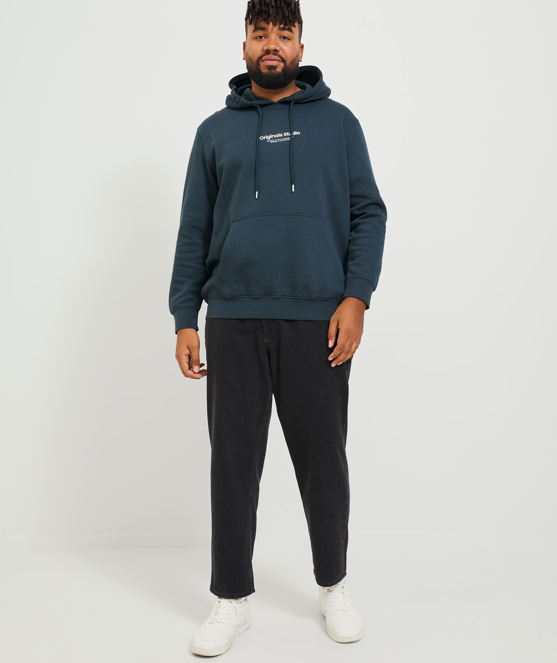 Jack & Jones Plus JJICHRIS JJORIGINAL AKM 912 Jeans, Black Denim