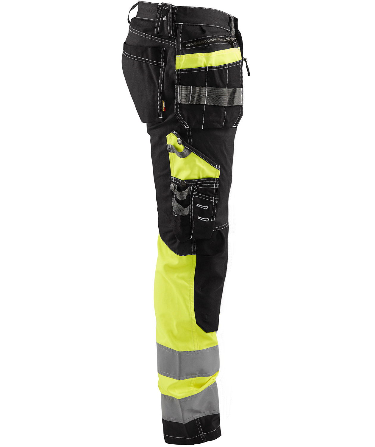 Bl&aring;kl&auml;der craftsman trousers, Black/Hi-Vis Yellow, large image number 3