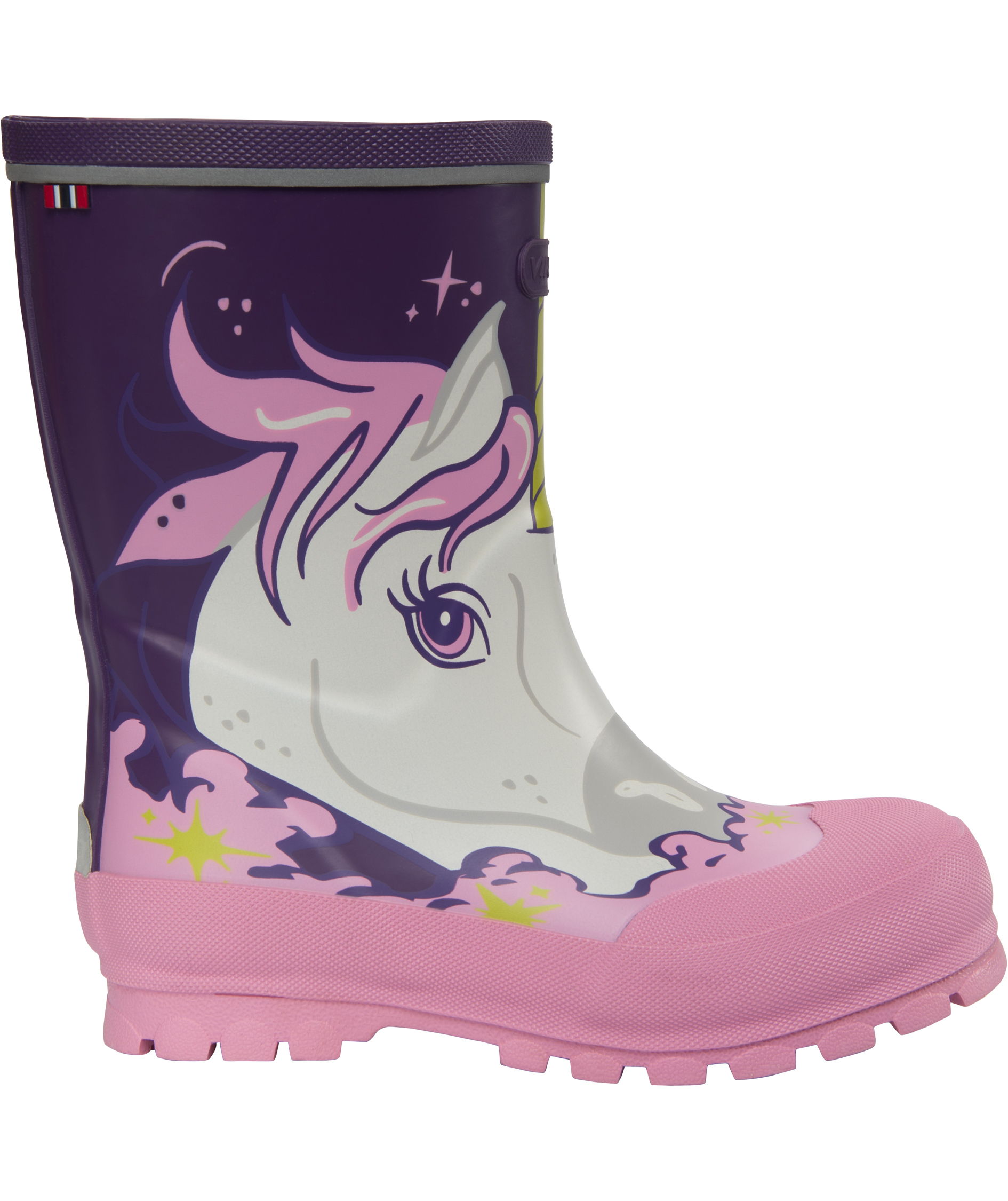 Viking Jolly Print gummist&ouml;vlar till barn, Purple/multi