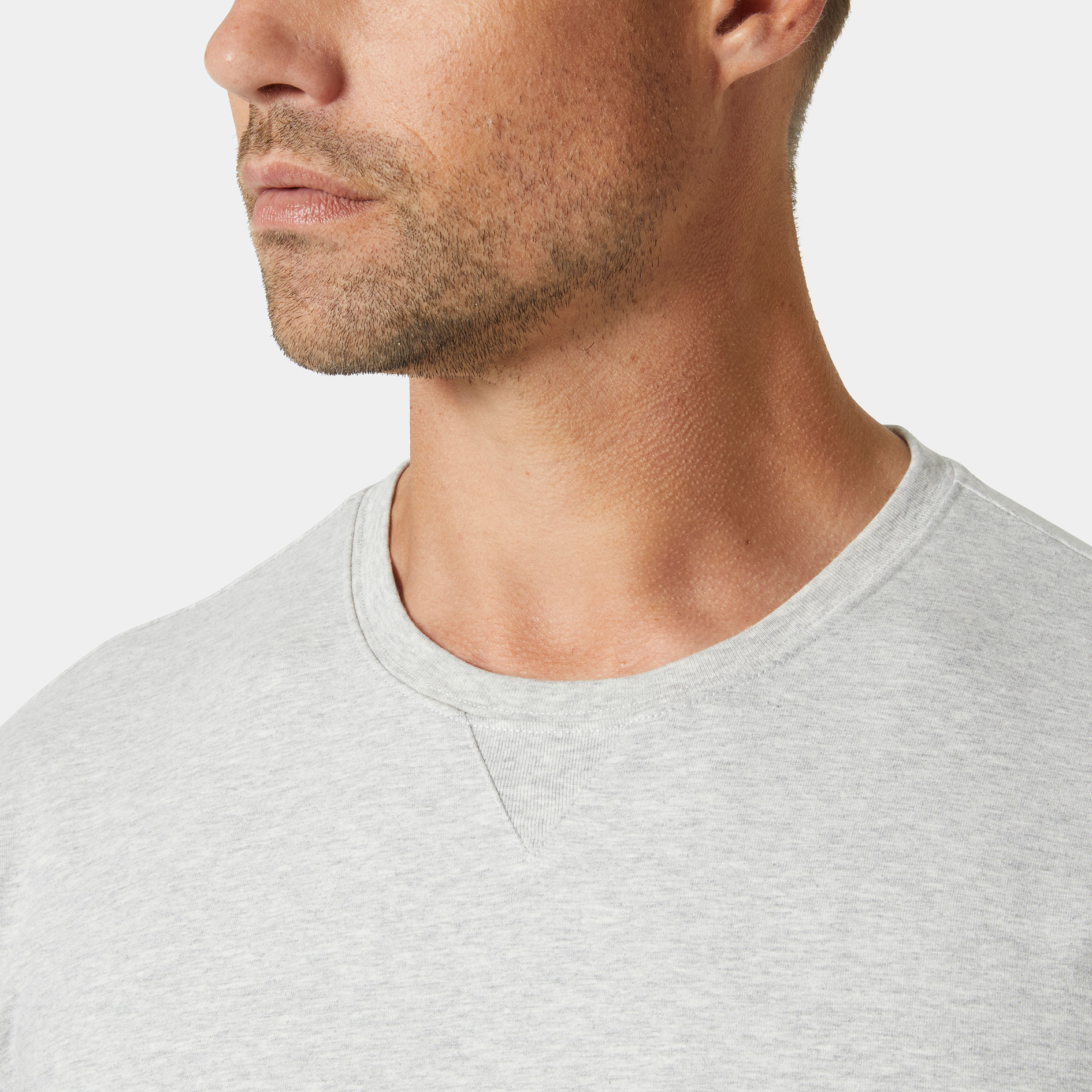 Helly Hansen Kensington lang&aelig;rmet T-shirt, Grey melange , large image number 4