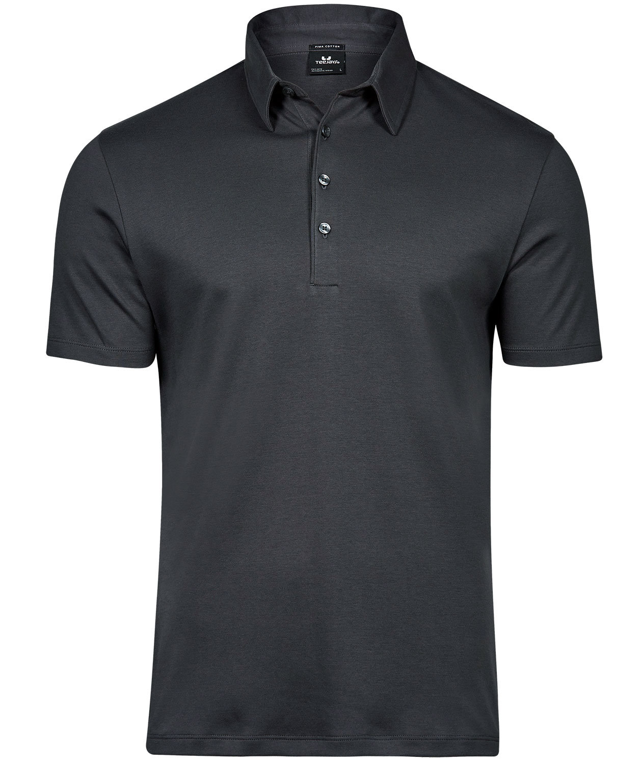 Tee Jays Pima polo shirt, Dark Grey