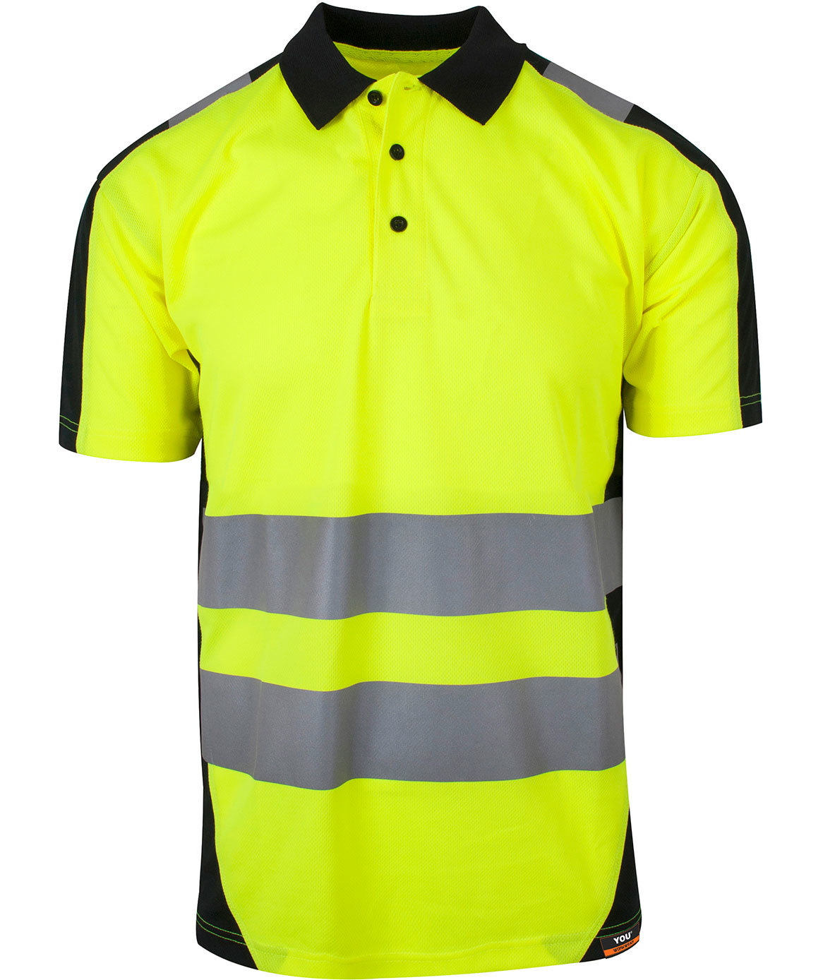 YOU Bor&aring;s synligheds polo T-shirt, Hi-Vis&nbsp;Gul, large image number 0