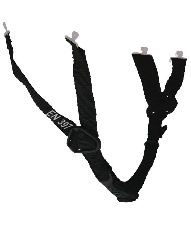 Centurion 4-punkt hakrem f&ouml;r skyddshj&auml;lmar, Svart, Svart, large image number 0