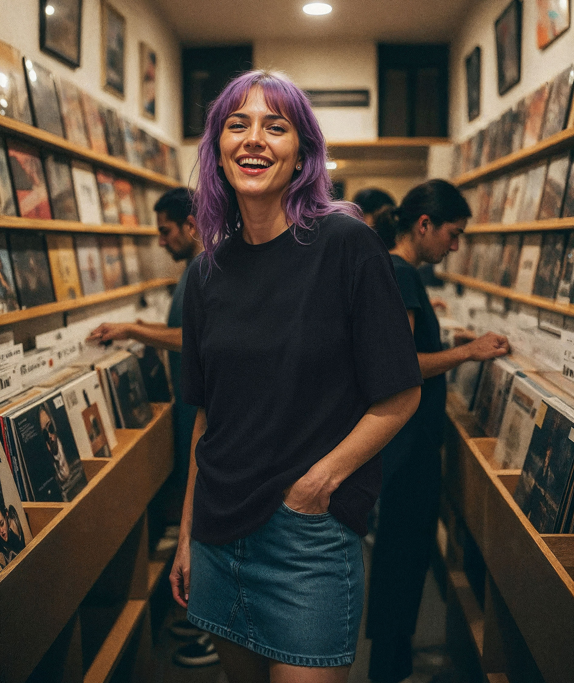 UM Loose fit T-shirt, Black, large image number 7