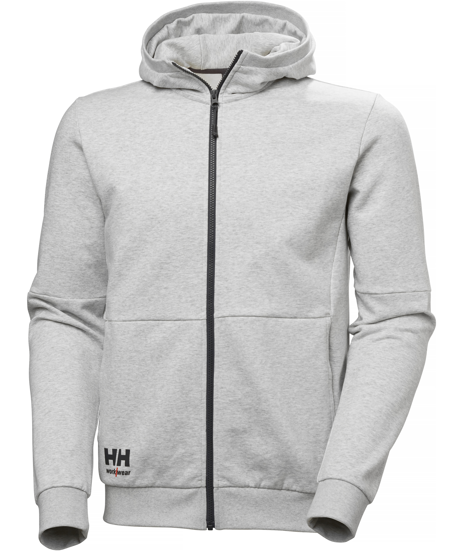 Helly Hansen Evo hoodie med dragkedja, Grey melange, Grey melange, swatch