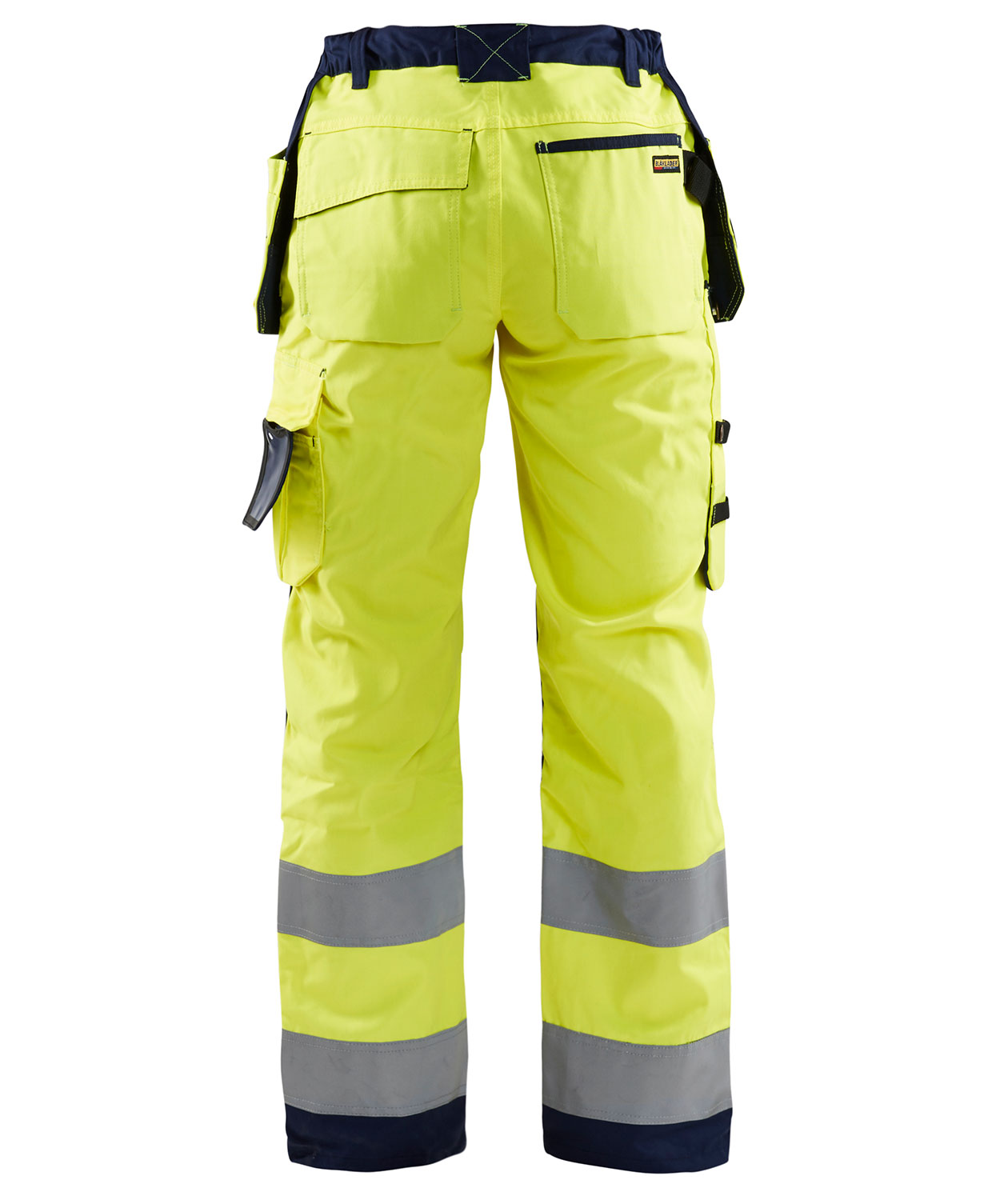 Bl&aring;kl&auml;der hantverksbyxa dam, Varsel gul/marinbl&aring;, large image number 1