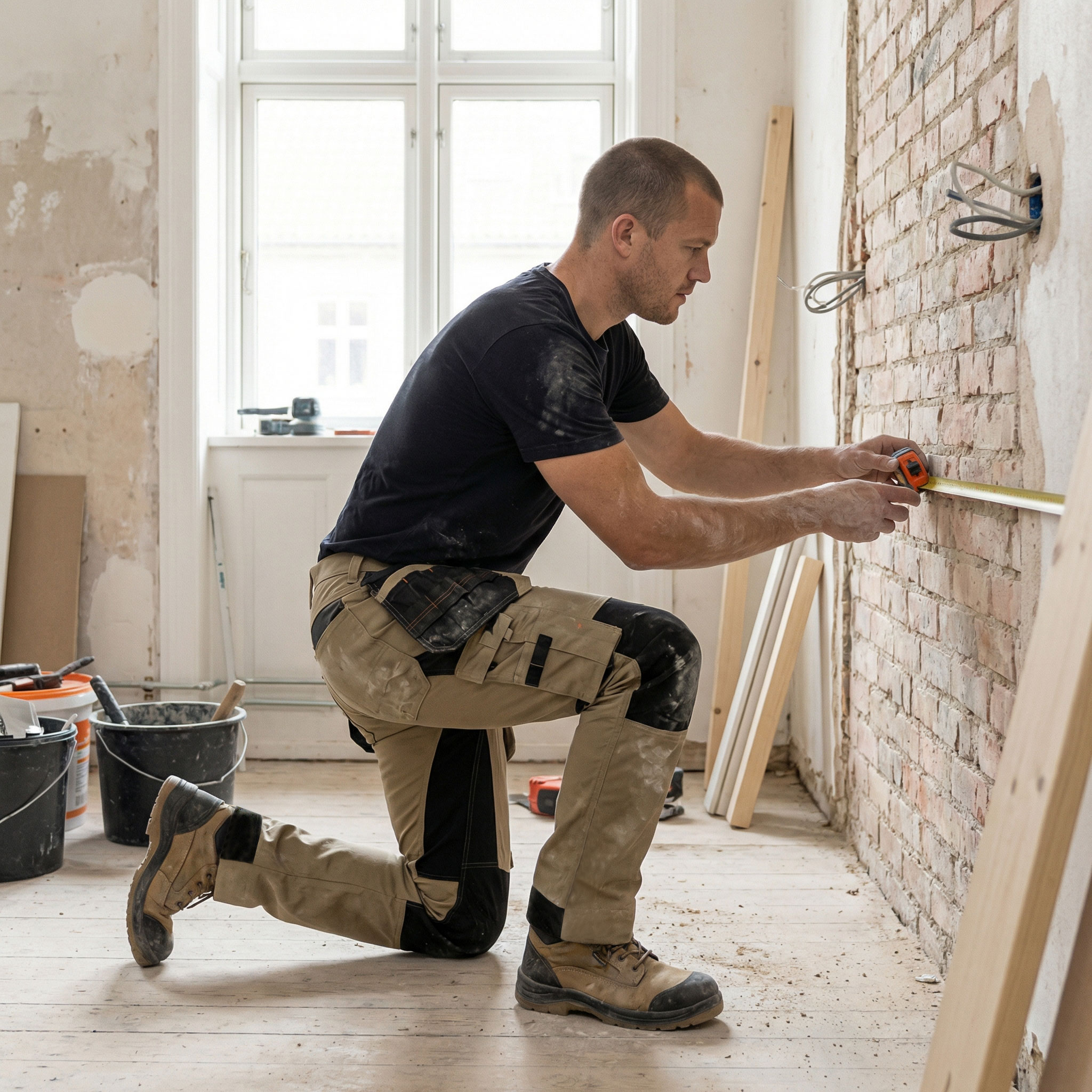 Worksafe craftsman trousers, Khaki, large image number 1