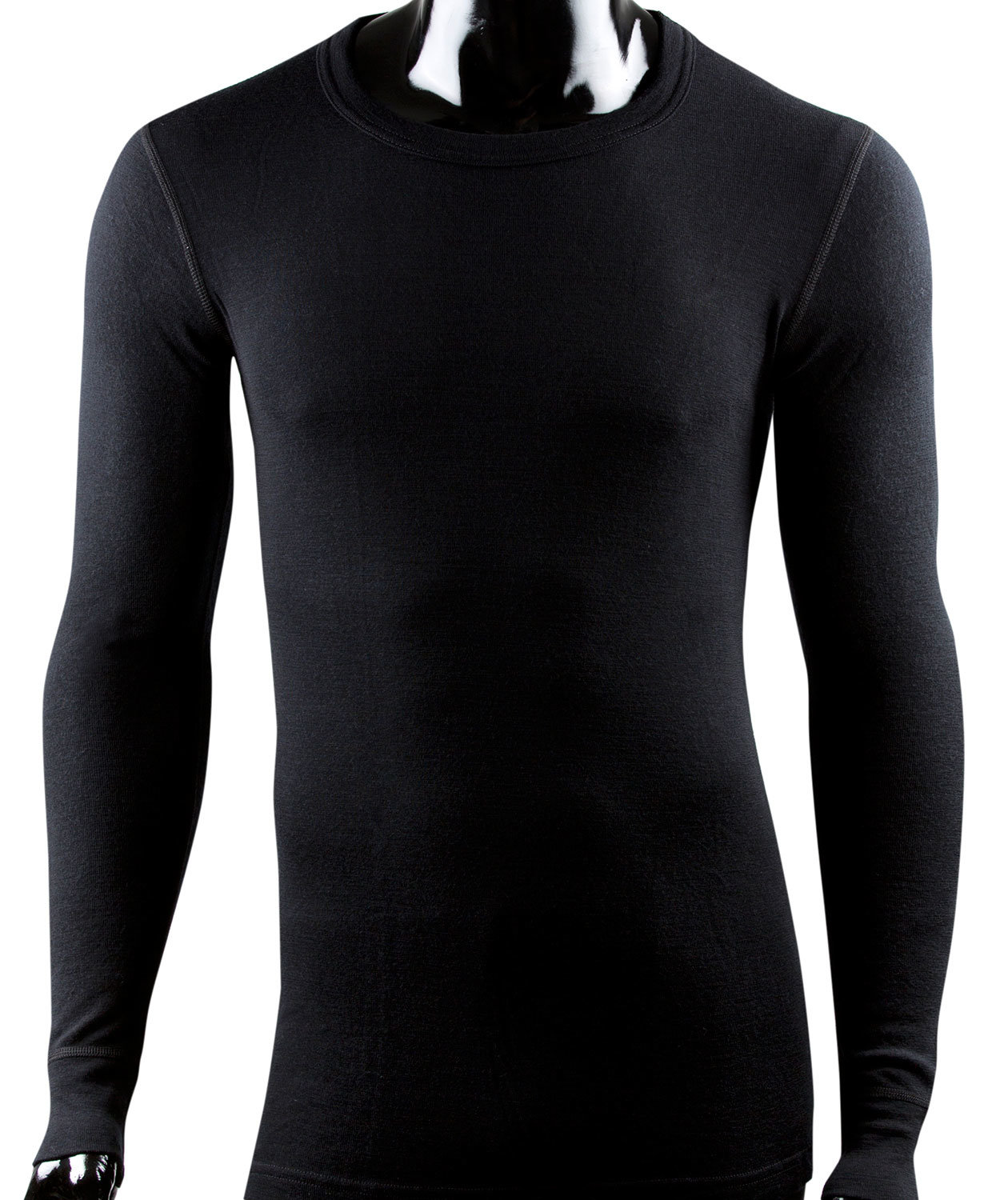 Klazig Baselayer Sweater mit Merinowolle, Schwarz