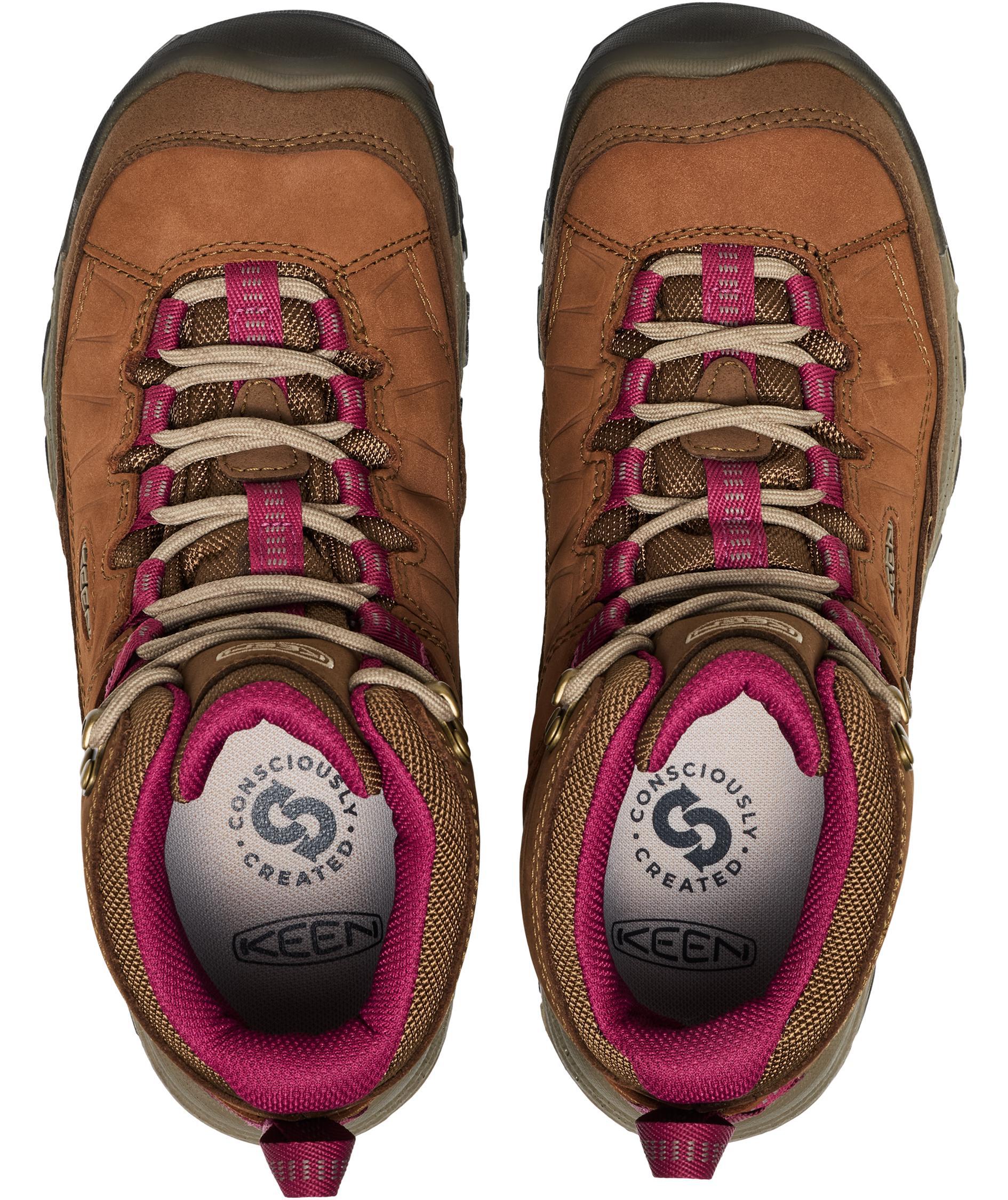 Keen Targhee IV Mid WP women's hiking boots, Bison/Beaujolais, large image number 5