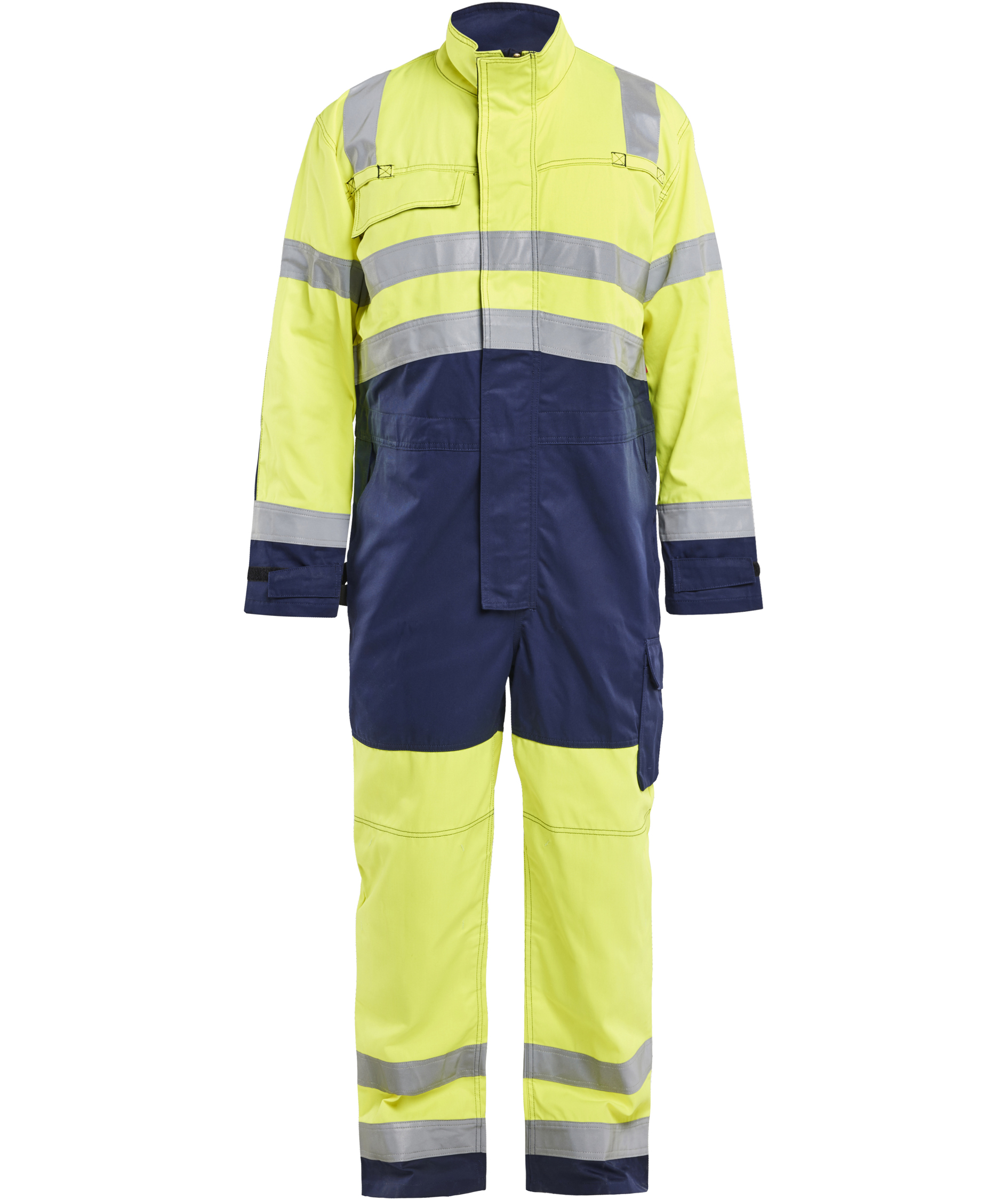 Bl&aring;kl&auml;der kjeledress, Hi-vis gul/marinebl&aring;