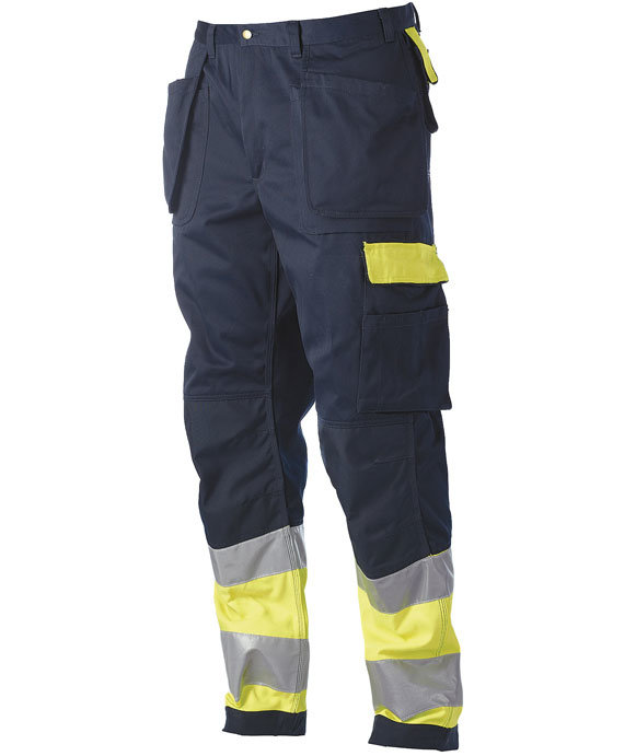 Toni Lee Lazer hantverksbyxa, Marin/Hi-Vis gul