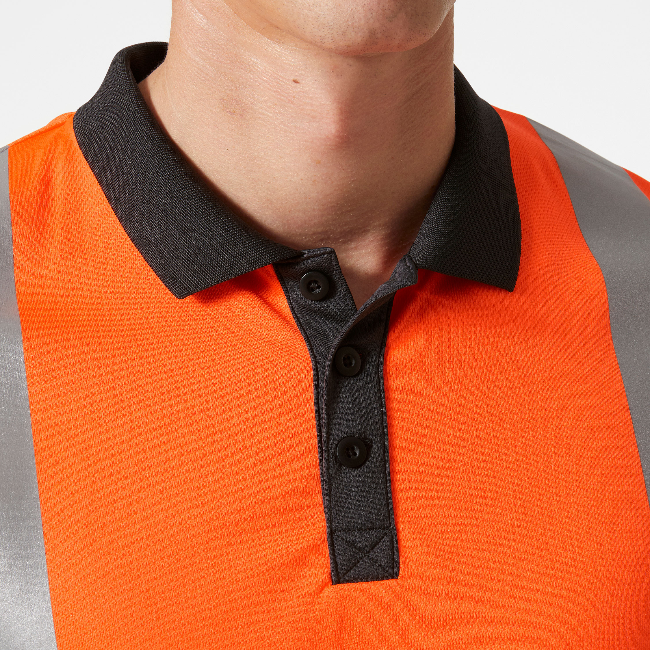 Helly Hansen Addvis polo T-shirt, Varsel Orange/Ebony, large image number 4
