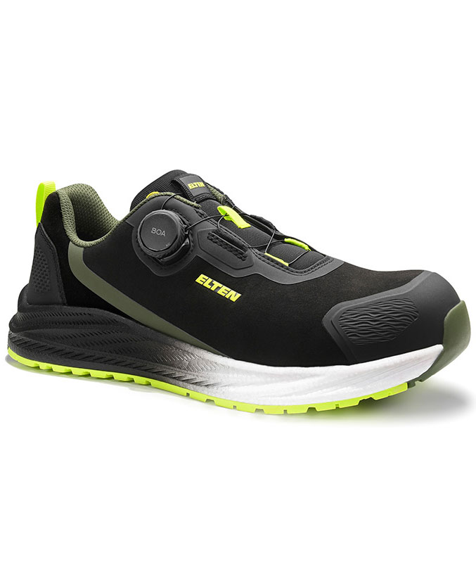 Elten Leevi XXNF sikkerhedssko S3S, Black/Lime, large image number 2