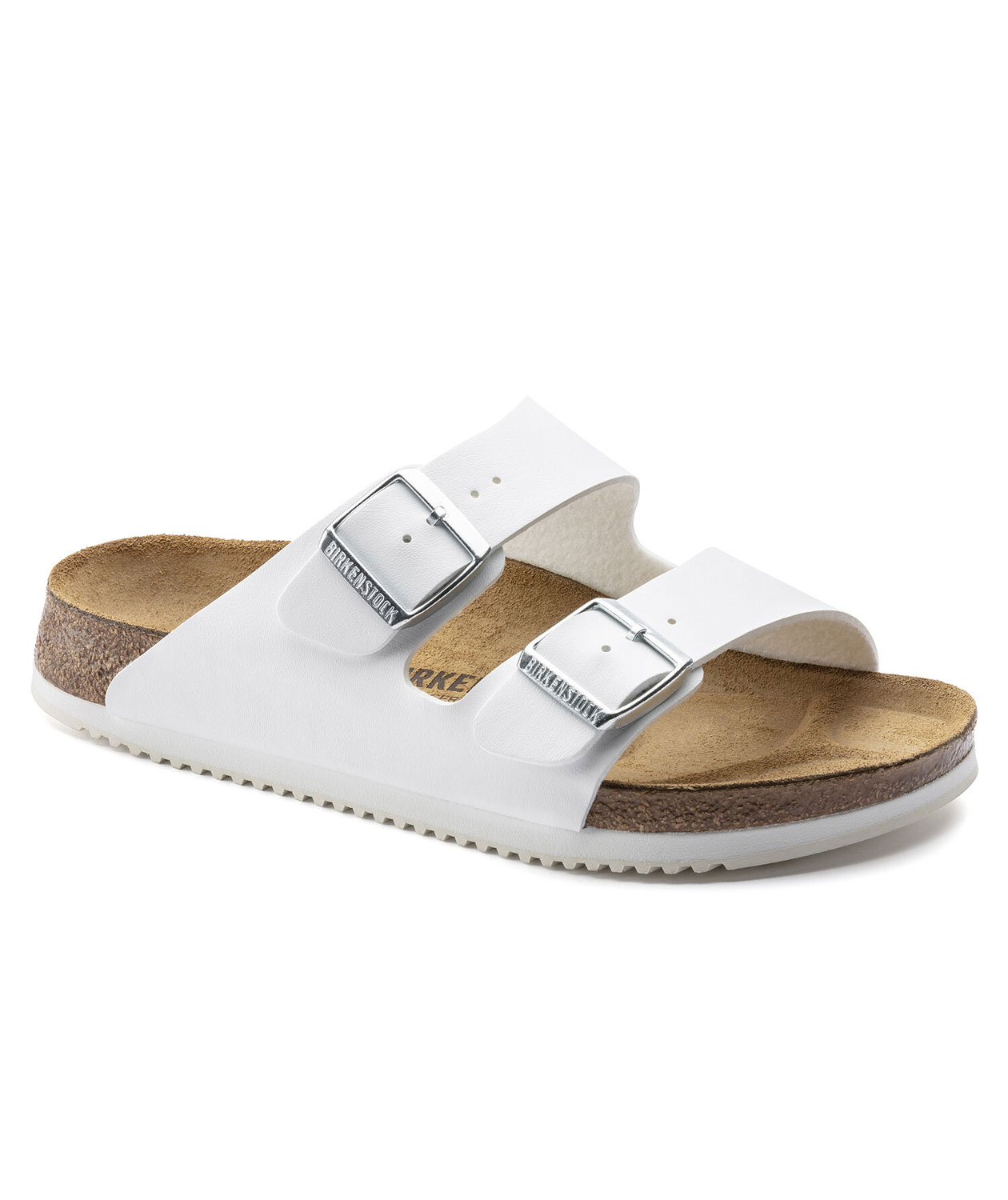 Birkenstock Arizona Narrow Fit sandaler, Vit