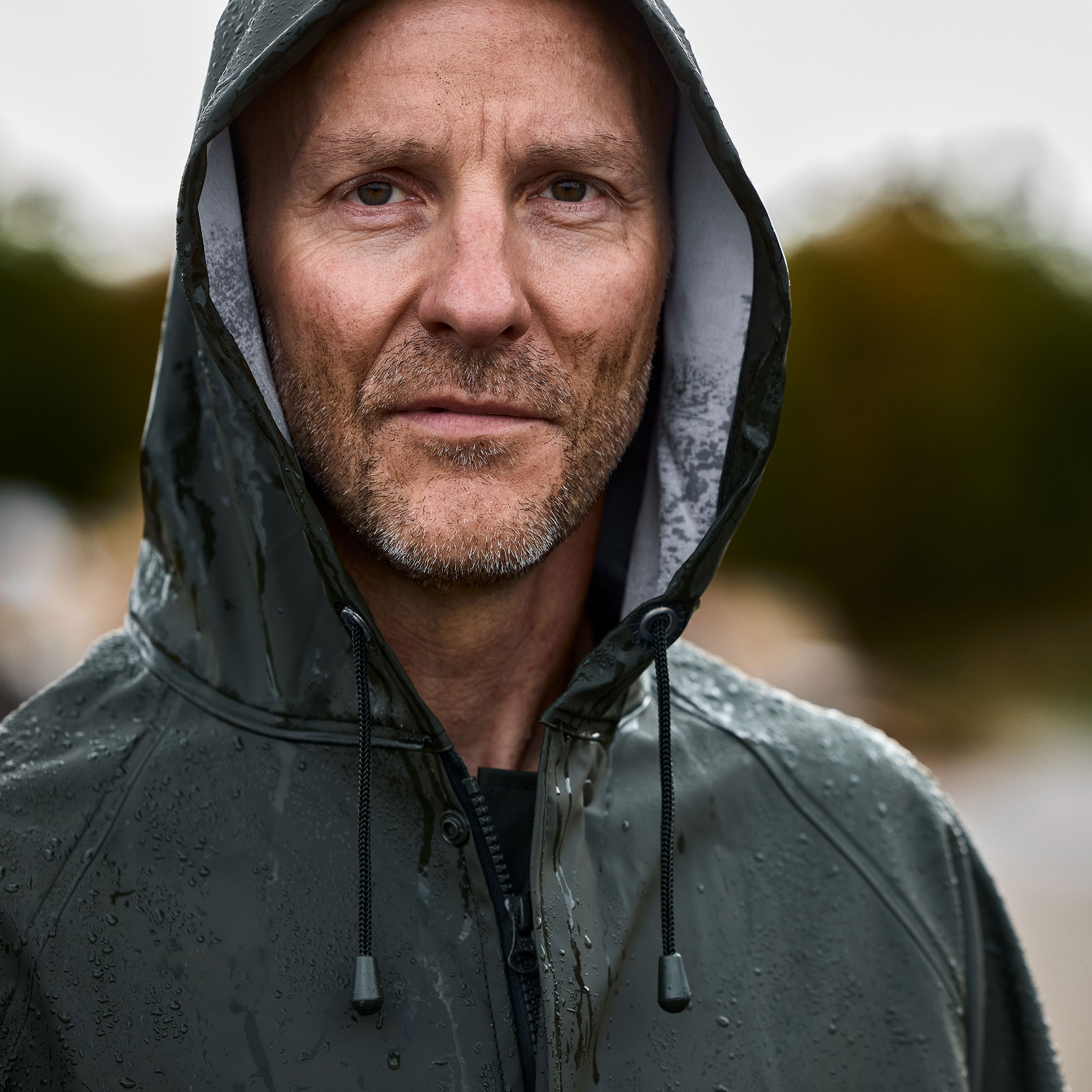 ELKA Elements Outdoor PU/PVC rain jacket, Olive Green, large image number 4