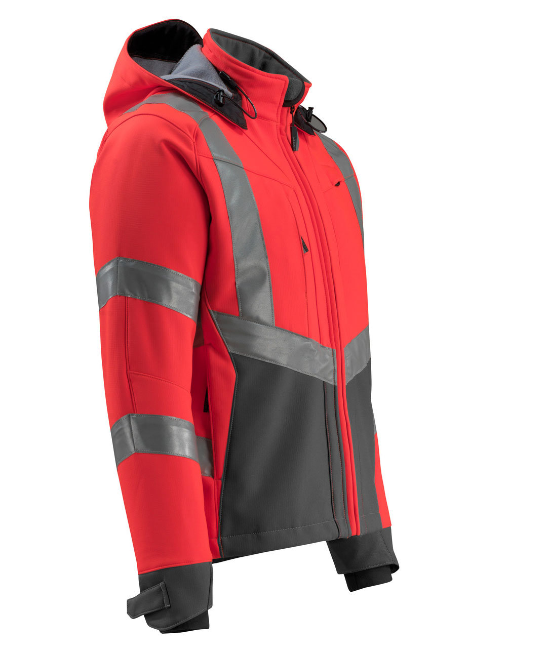 Mascot Safe Supreme Blackpool softshelljakke, Hi-vis r&oslash;d/M&oslash;rk antrasitt, large image number 3