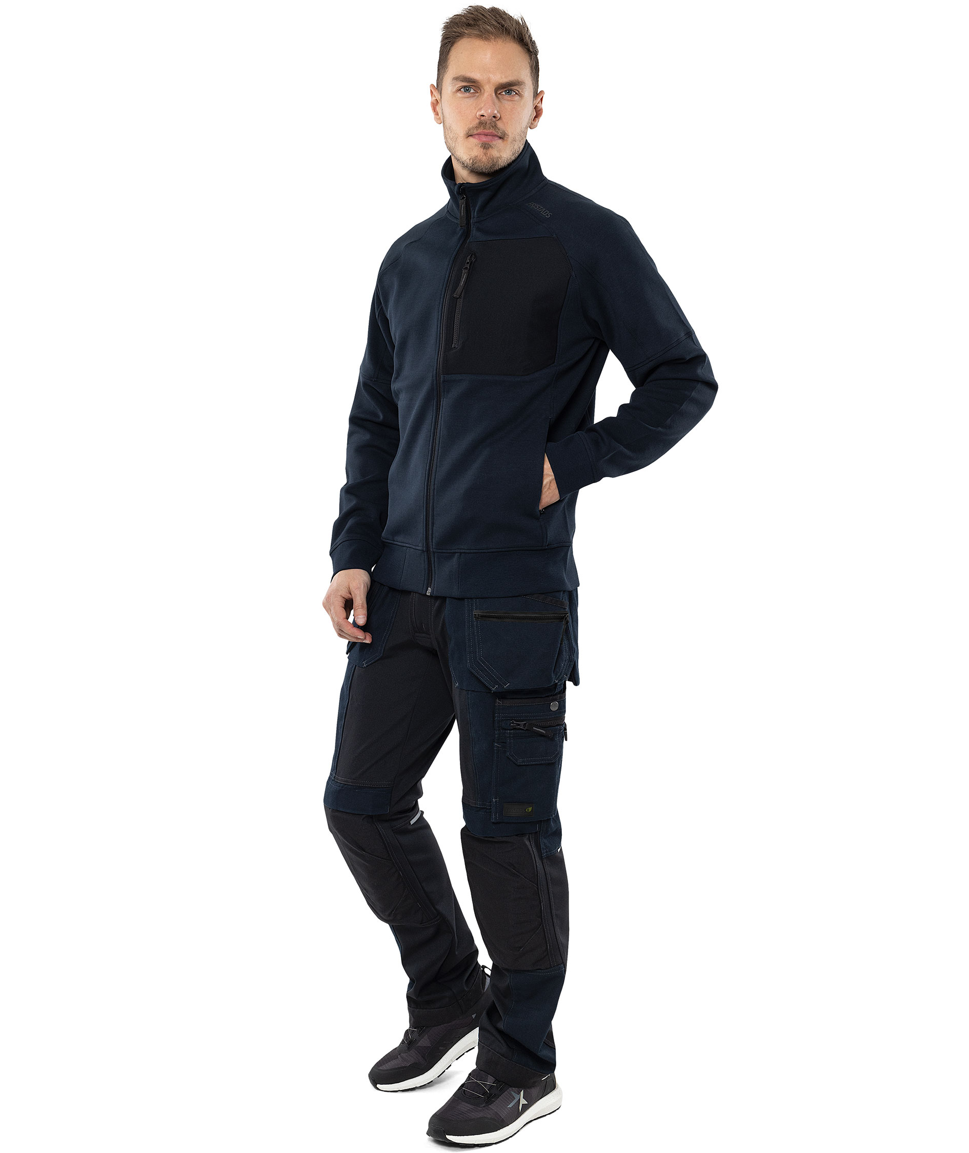 Fristads sweat jacket 7830 GKI, Dark Marine Blue, large image number 1