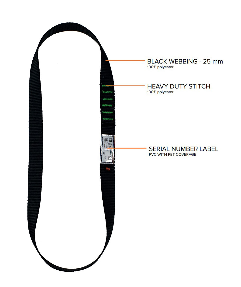 Fall Safe BASIC 3 fall protection kit with 20m rope, Black/Orange, Black/Orange, large image number 6