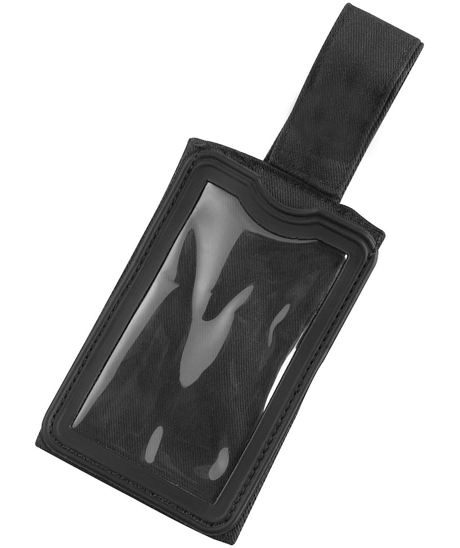 Bl&aring;kl&auml;der ID-lomme, Svart, Svart, large image number 0