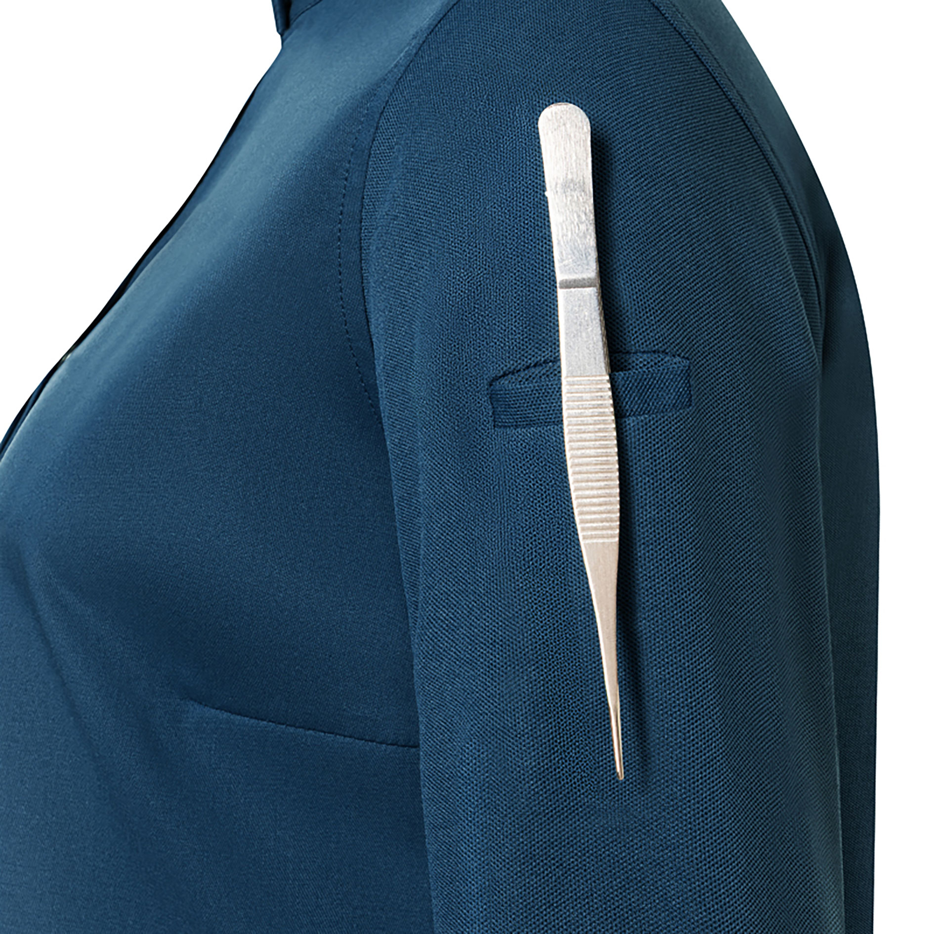 Karlowsky DIAMOND CUT&reg; Avantgarde dame kokkejakke, Steel Blue, large image number 5