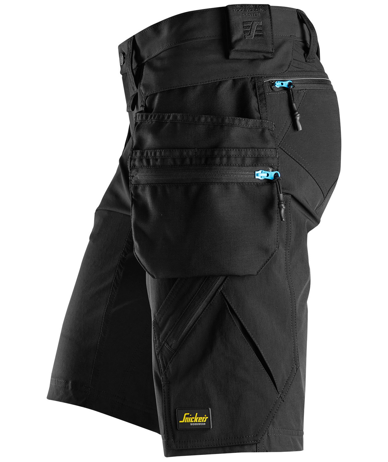 Snickers LiteWork Handwerkershorts 6108 full stretch, Schwarz, large image number 2