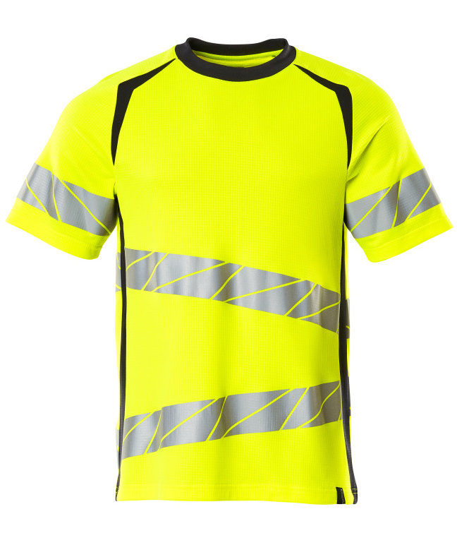 Mascot Accelerate Safe T-skjorte, Hi-Vis Gul/M&oslash;rk Marine, Hi-Vis Gul/M&oslash;rk Marine, swatch