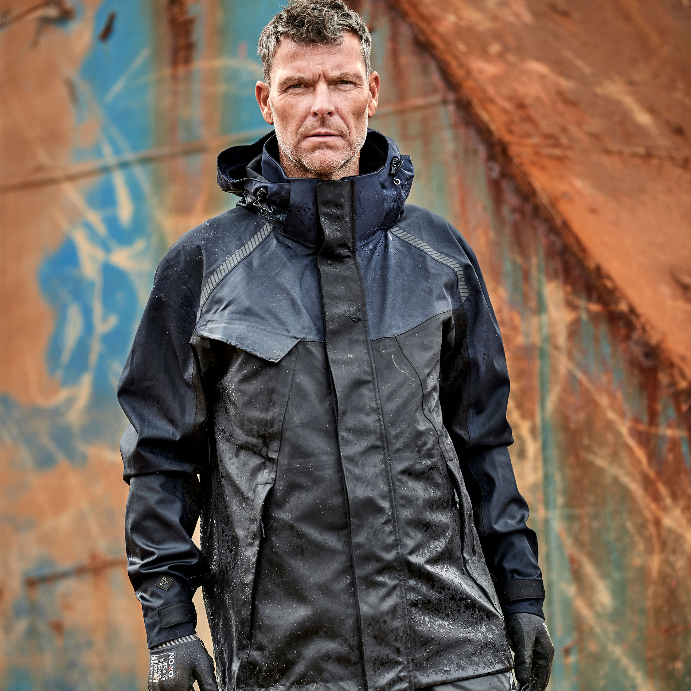 ELKA Working Xtreme skaljakke full stretch, Navy/Sort, large image number 1