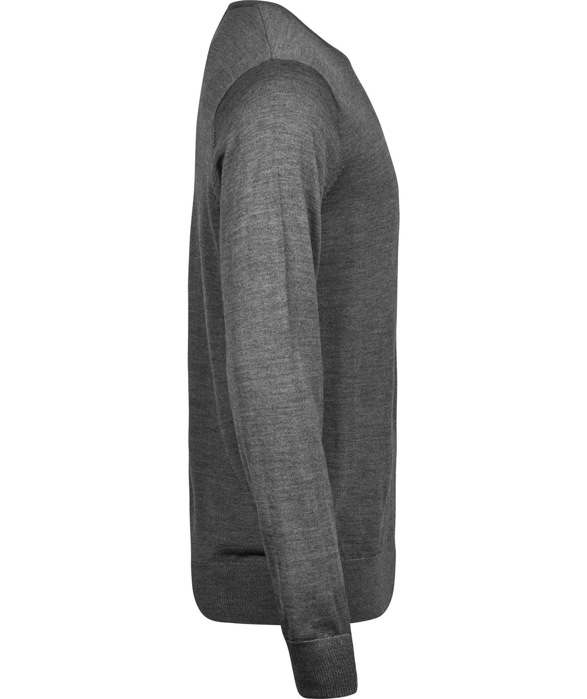 Tee Jays Crew Neck pullover with merino wool, Grey melange, large image number 2