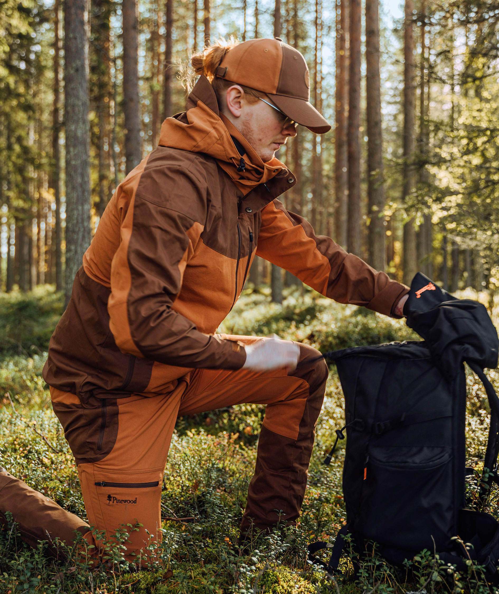 Pinewood Finnveden Hybrid friluftsjakke, Fudge/Nougat, large image number 3