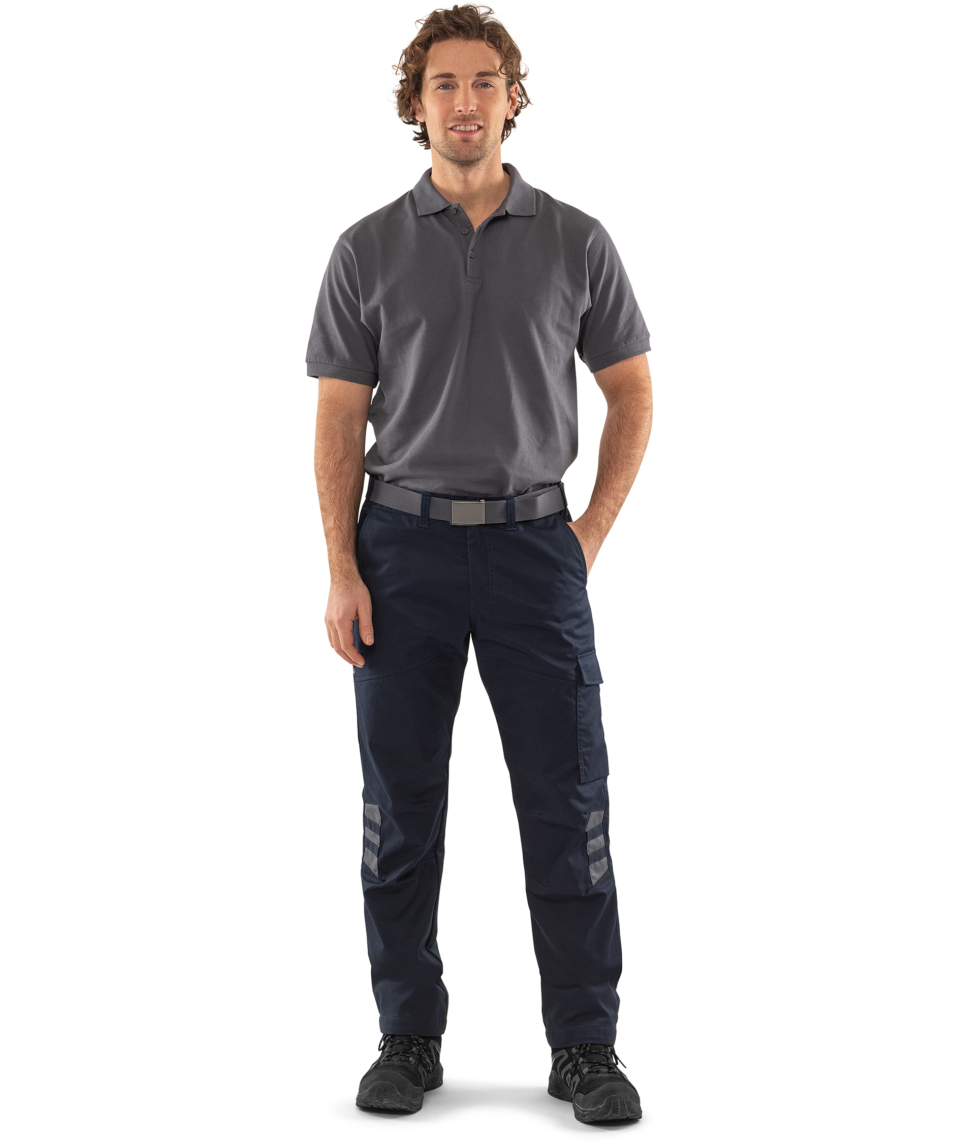 Fristads servicebyxa 2930 GWM, Marin/Gr&aring;, large image number 1