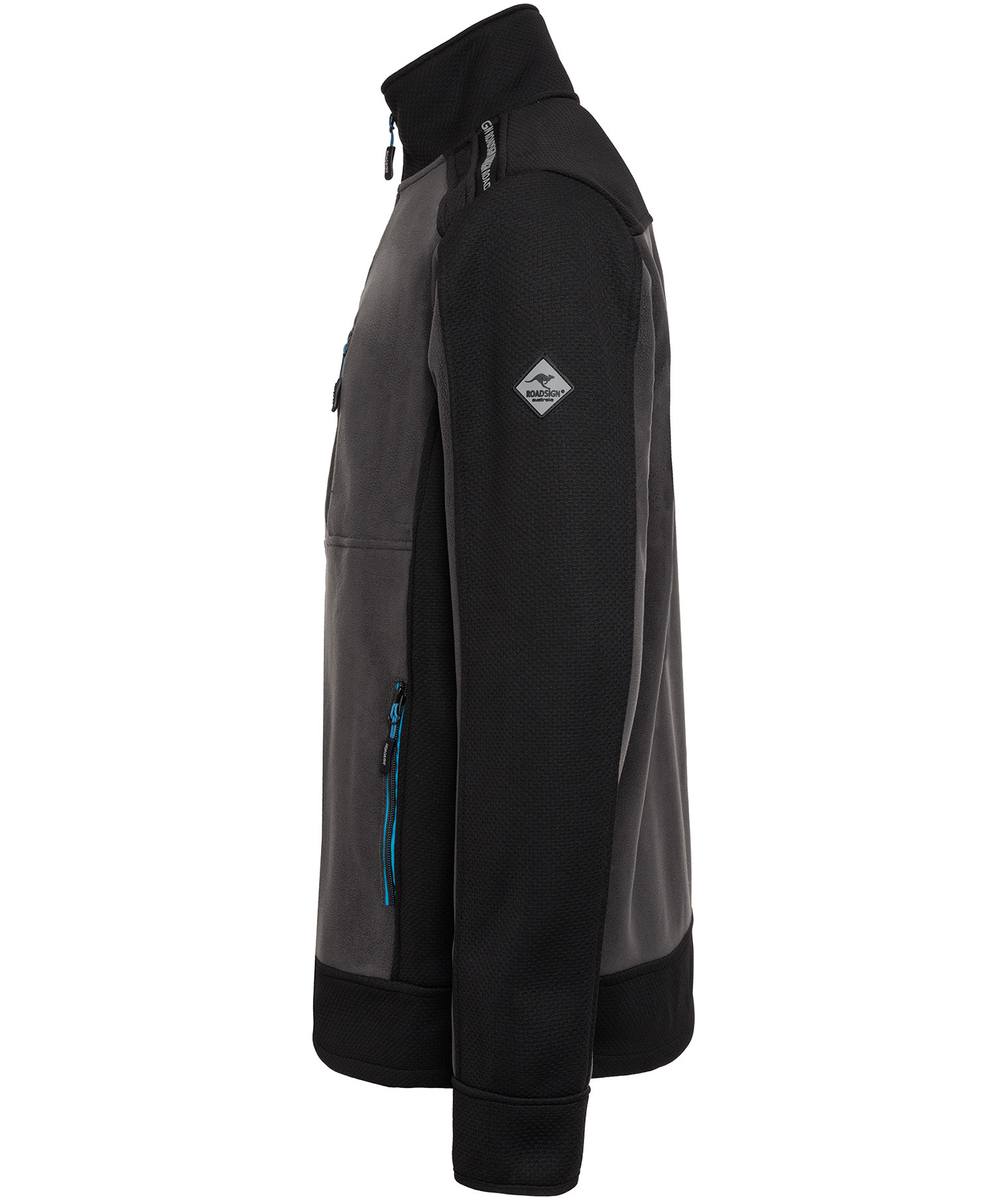 Roadsign fleece jacket, Anthracite/Black, large image number 3
